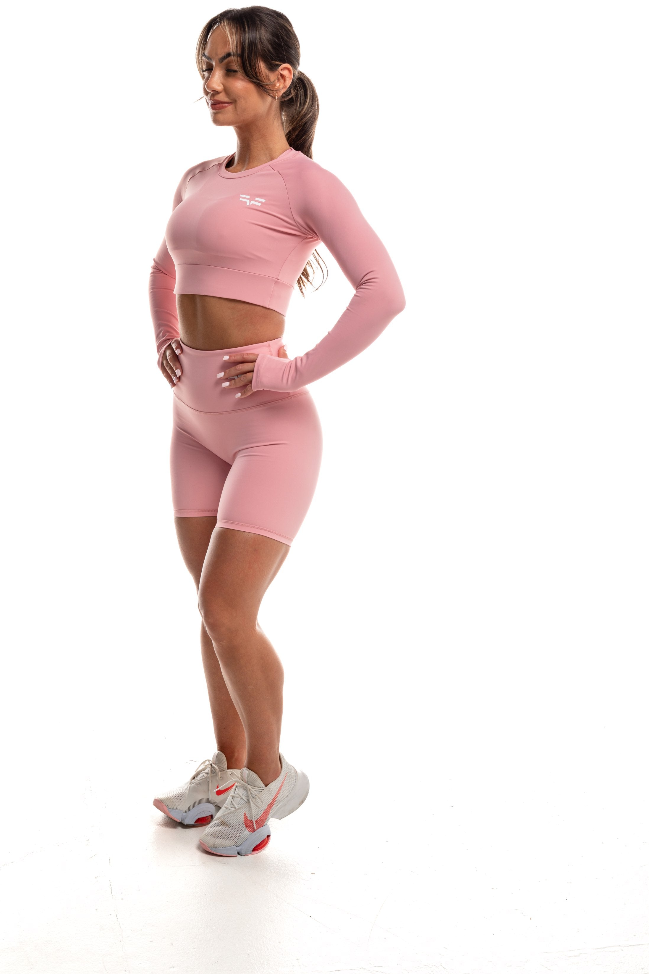 GymFreak Women's Vision Shorts - 6 inch Pink