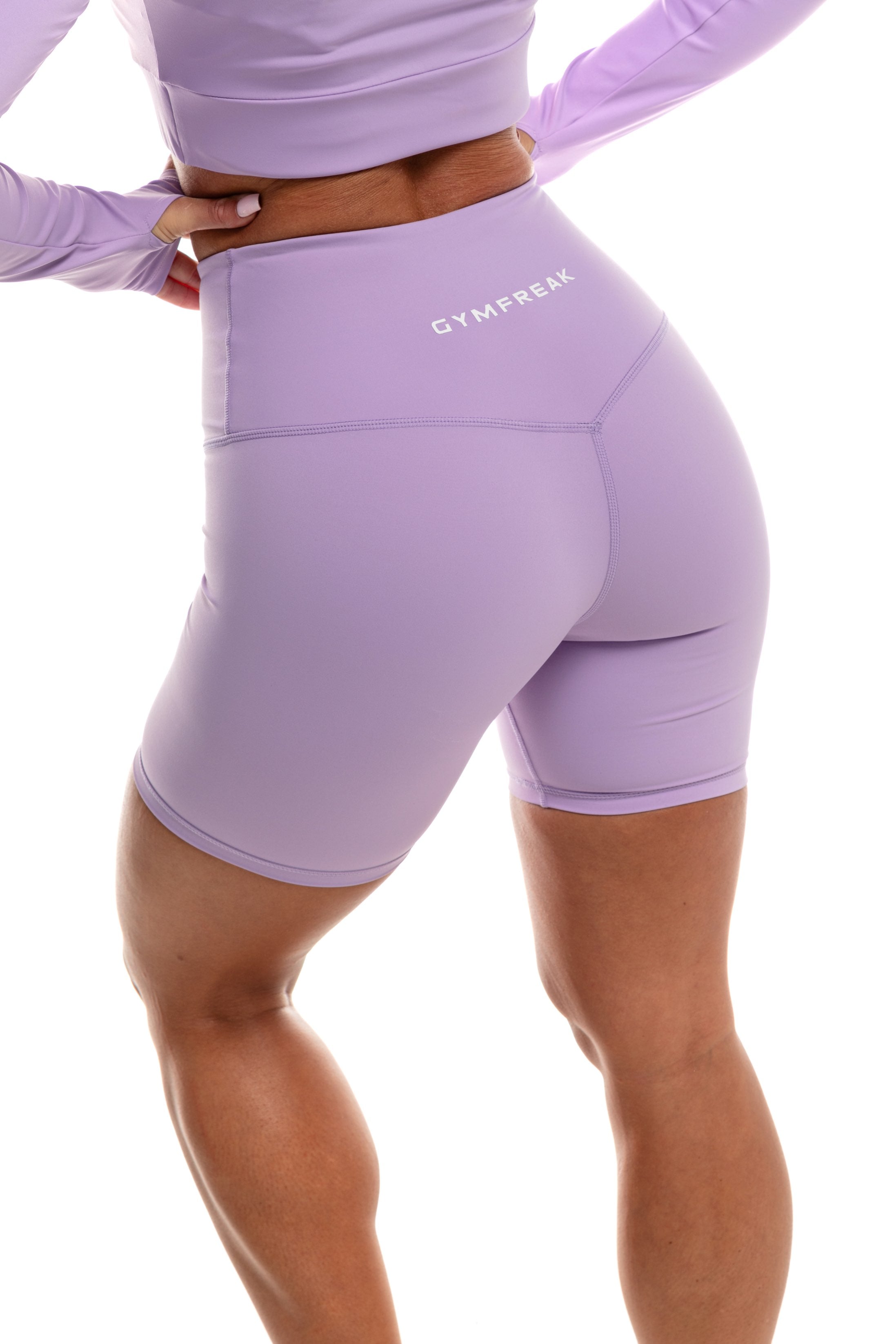 GymFreak Women's Vision Shorts - 6 inch Purple