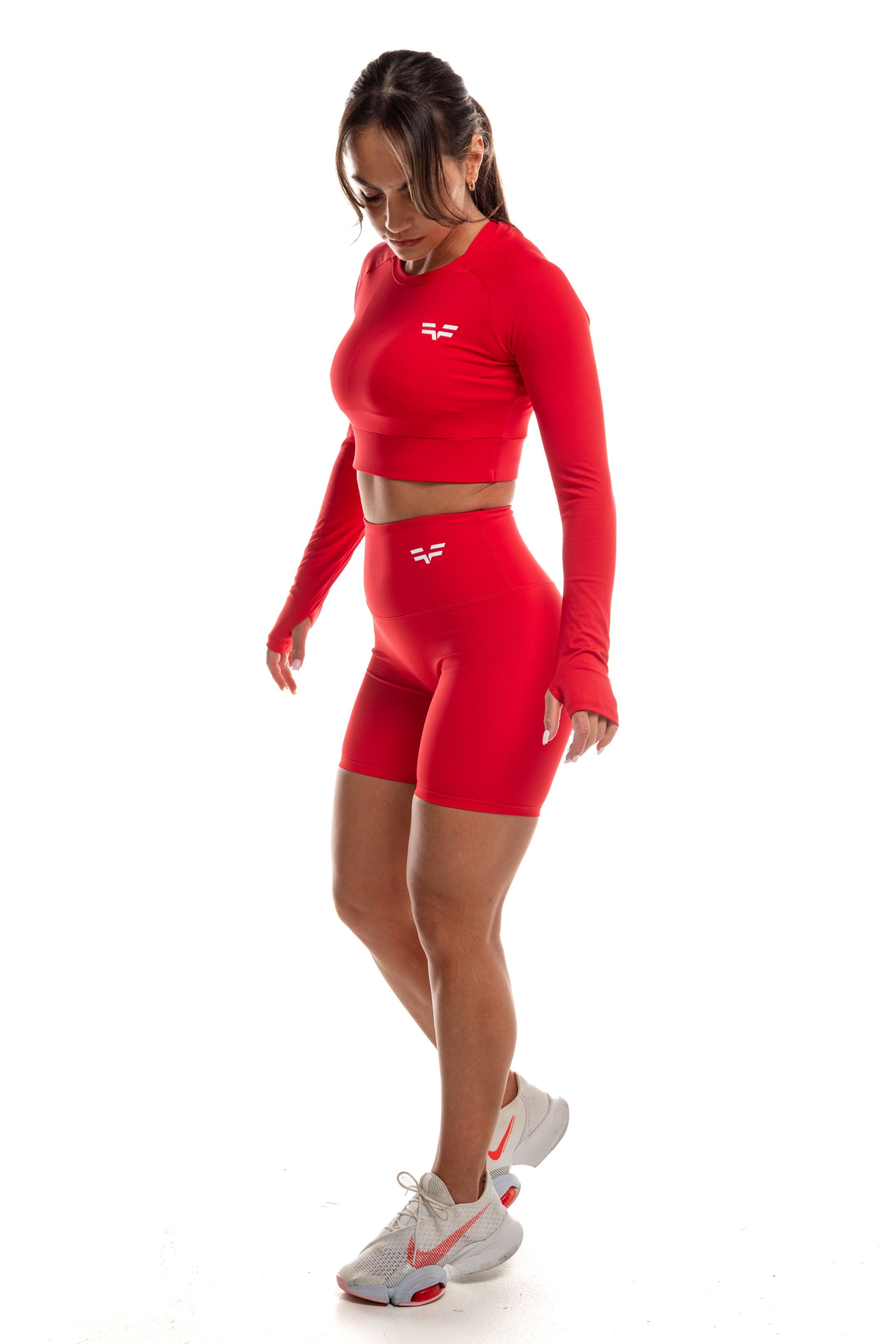 GymFreak Women's Vision Shorts - 6 inch Red