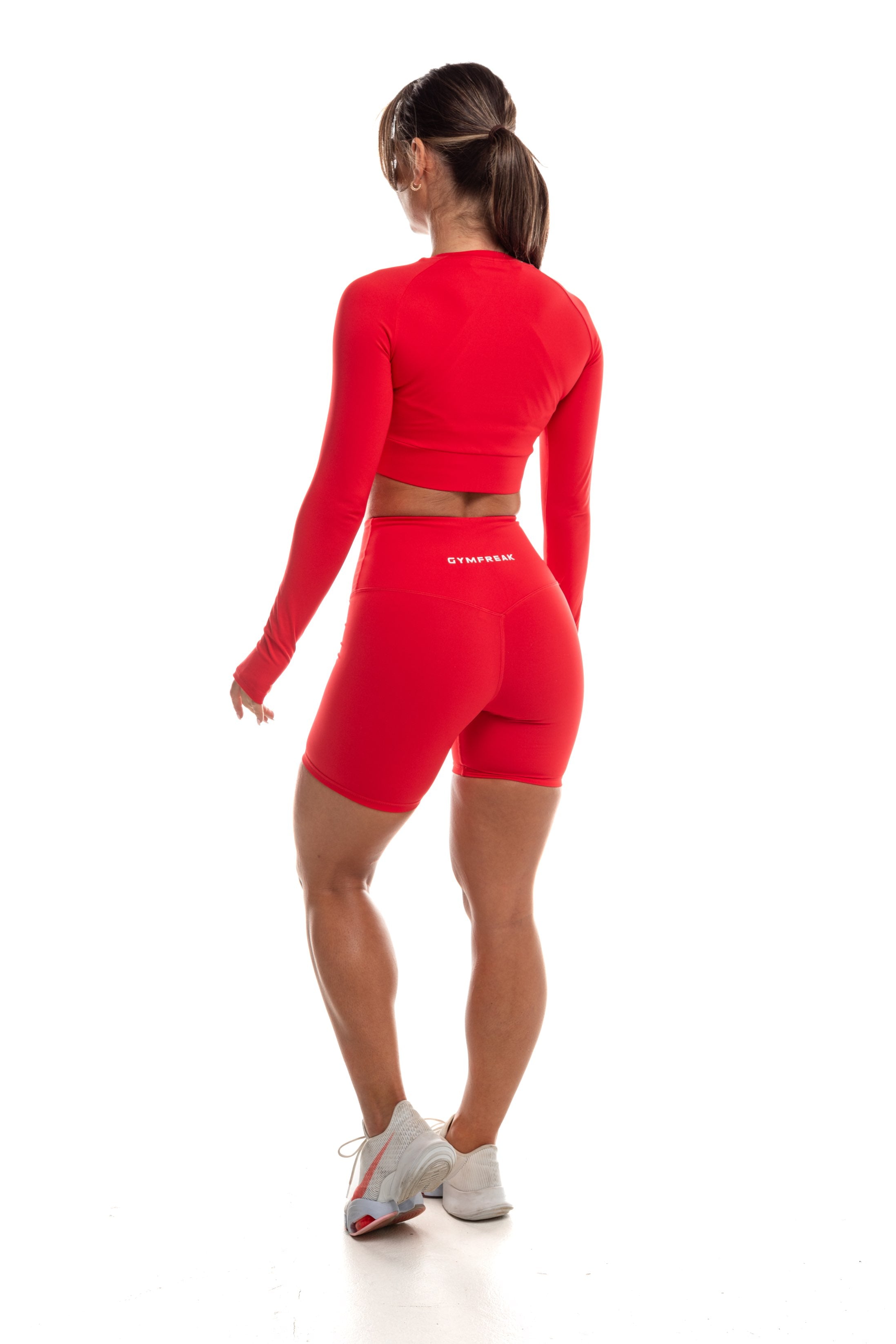 GymFreak Women's Vision Shorts - 6 inch Red