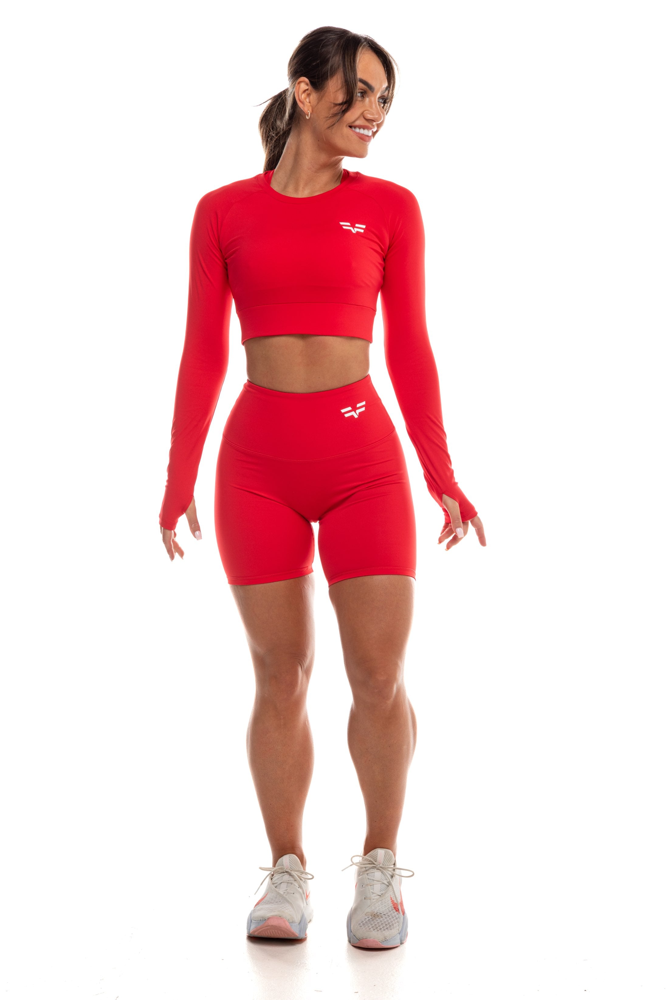GymFreak Women's Vision Shorts - 6 inch Red
