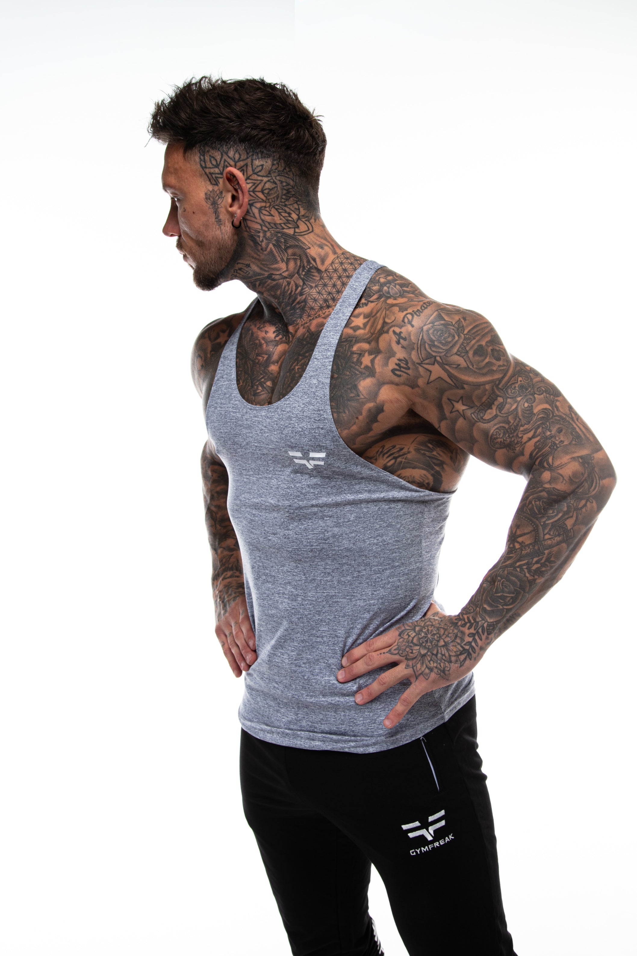 Gilet Active GymFreak Hommes - Gris