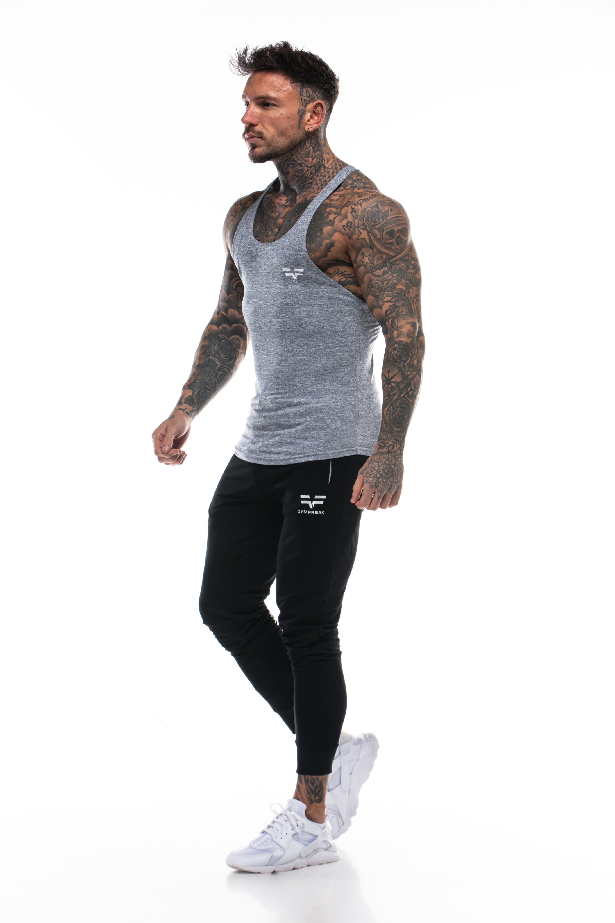 Gilet Active GymFreak Hommes - Gris