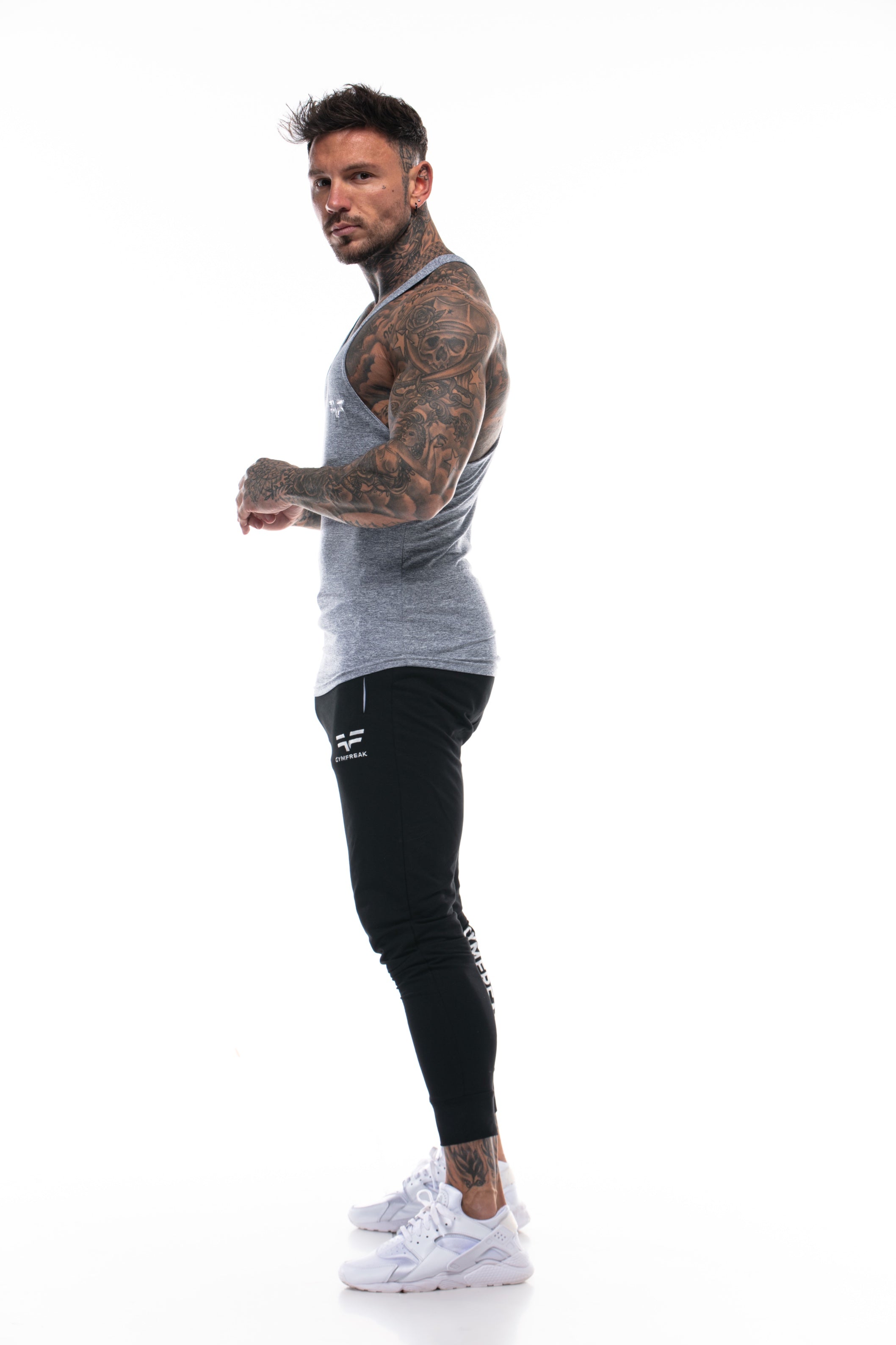 Gilet Active GymFreak Hommes - Gris