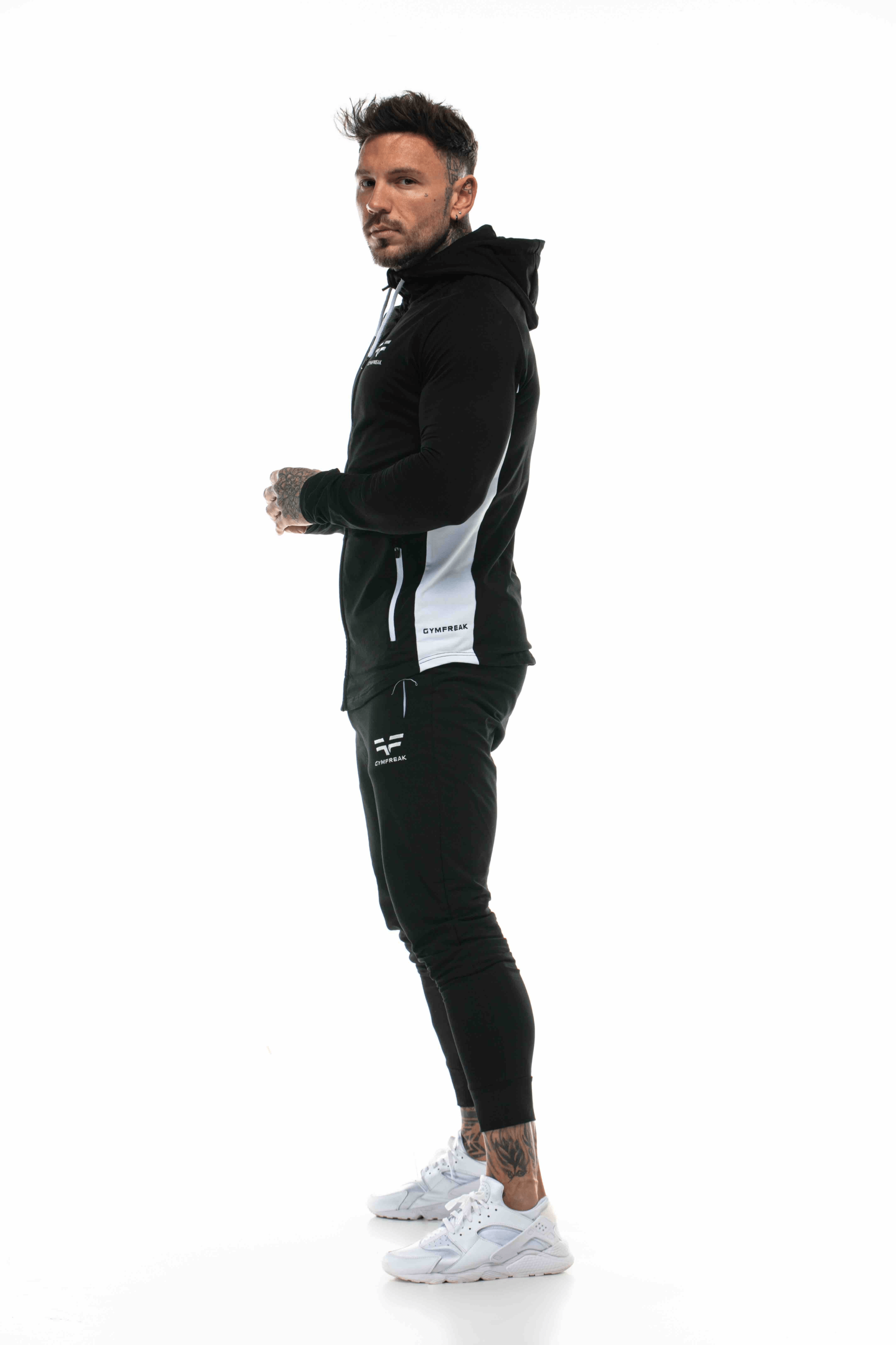 GymFreak Mens Active Hoodie - Black