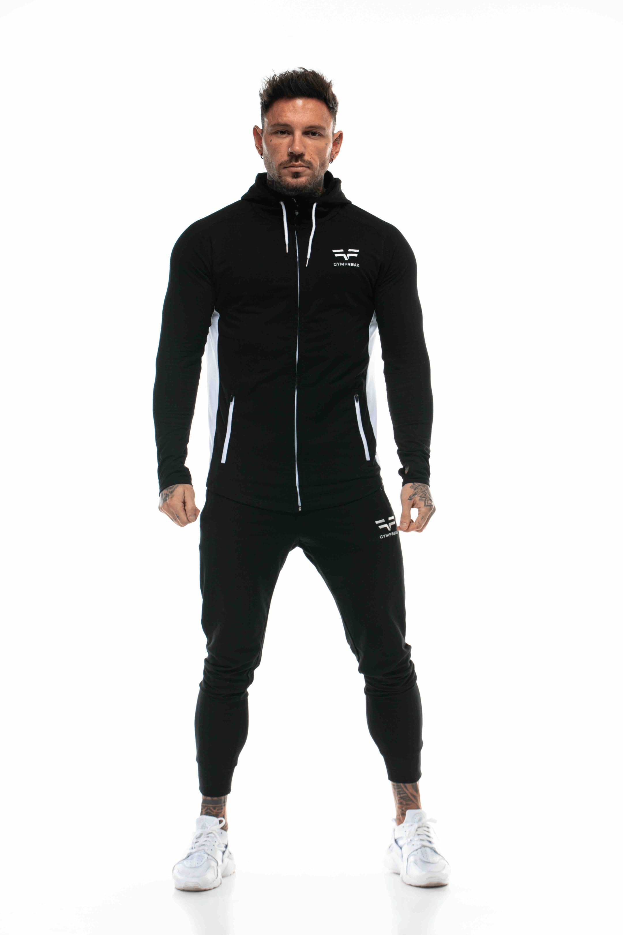 GymFreak Mens Active Hoodie - Black