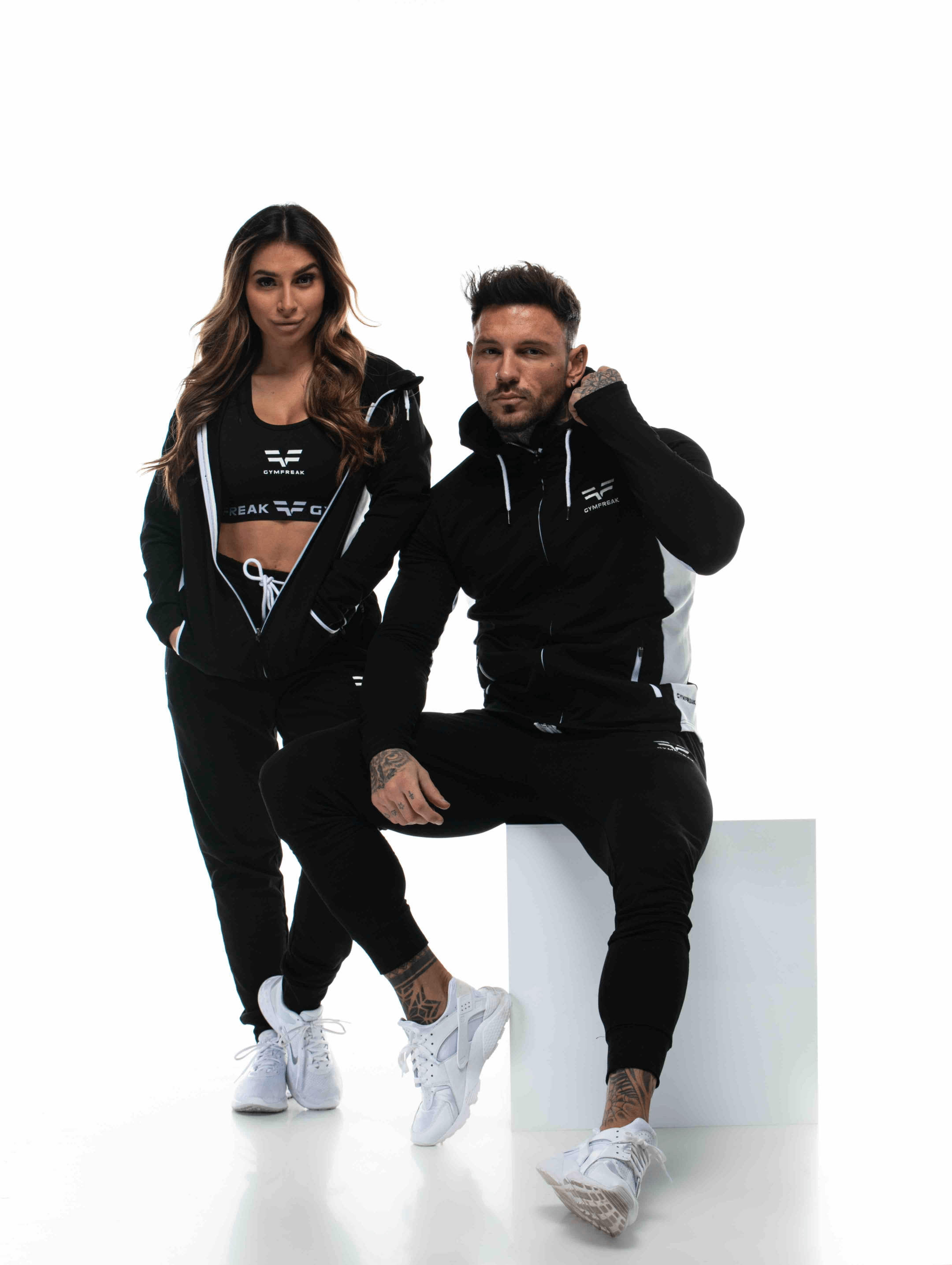 GymFreak Mens Active Hoodie - Black