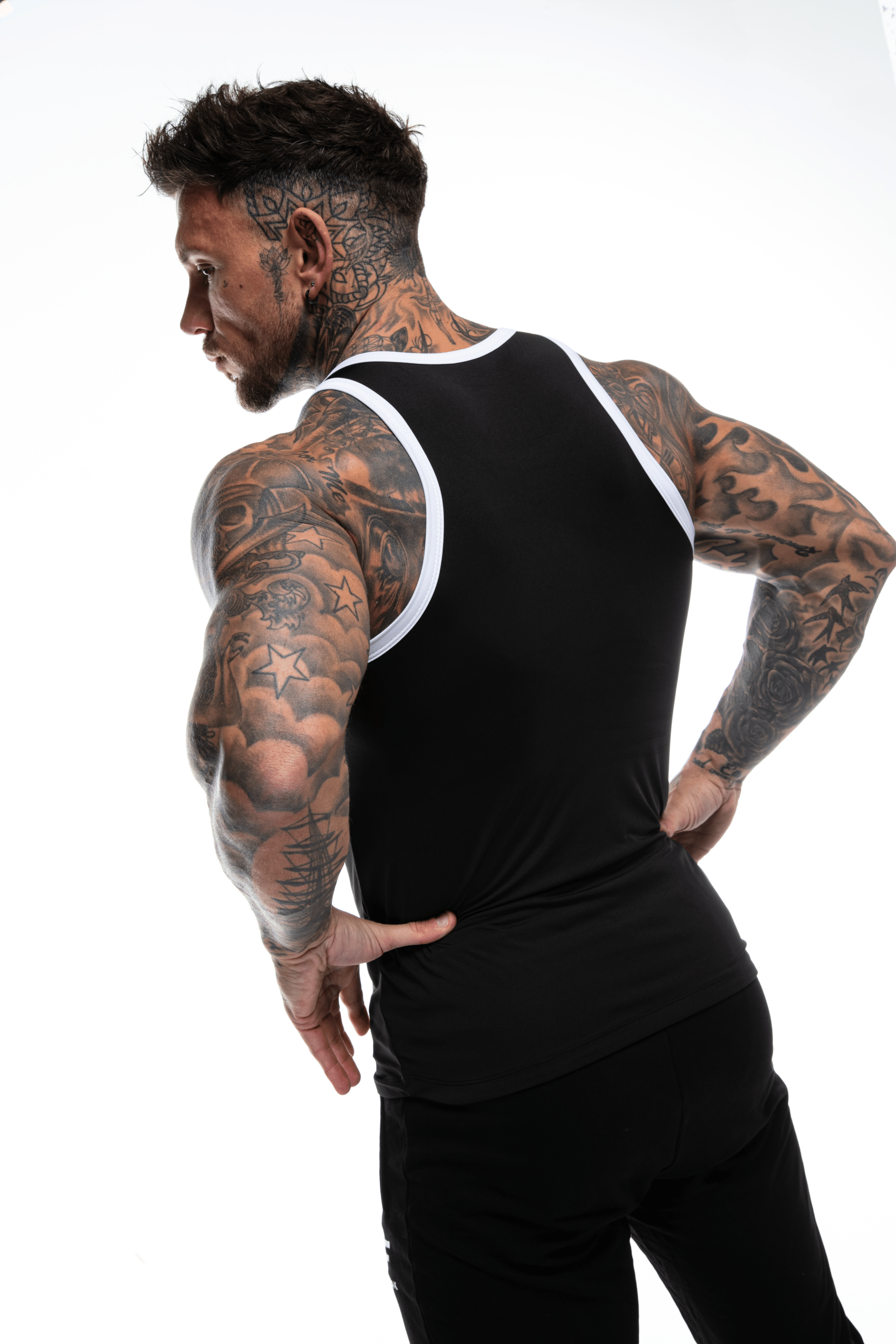 GymFreak Mens Pro Vest - Black