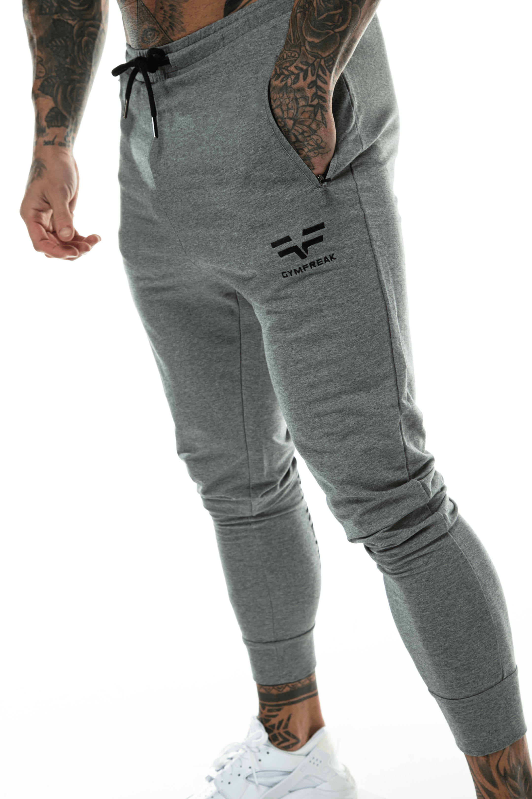 GymFreak Mens Active Joggers - Grey