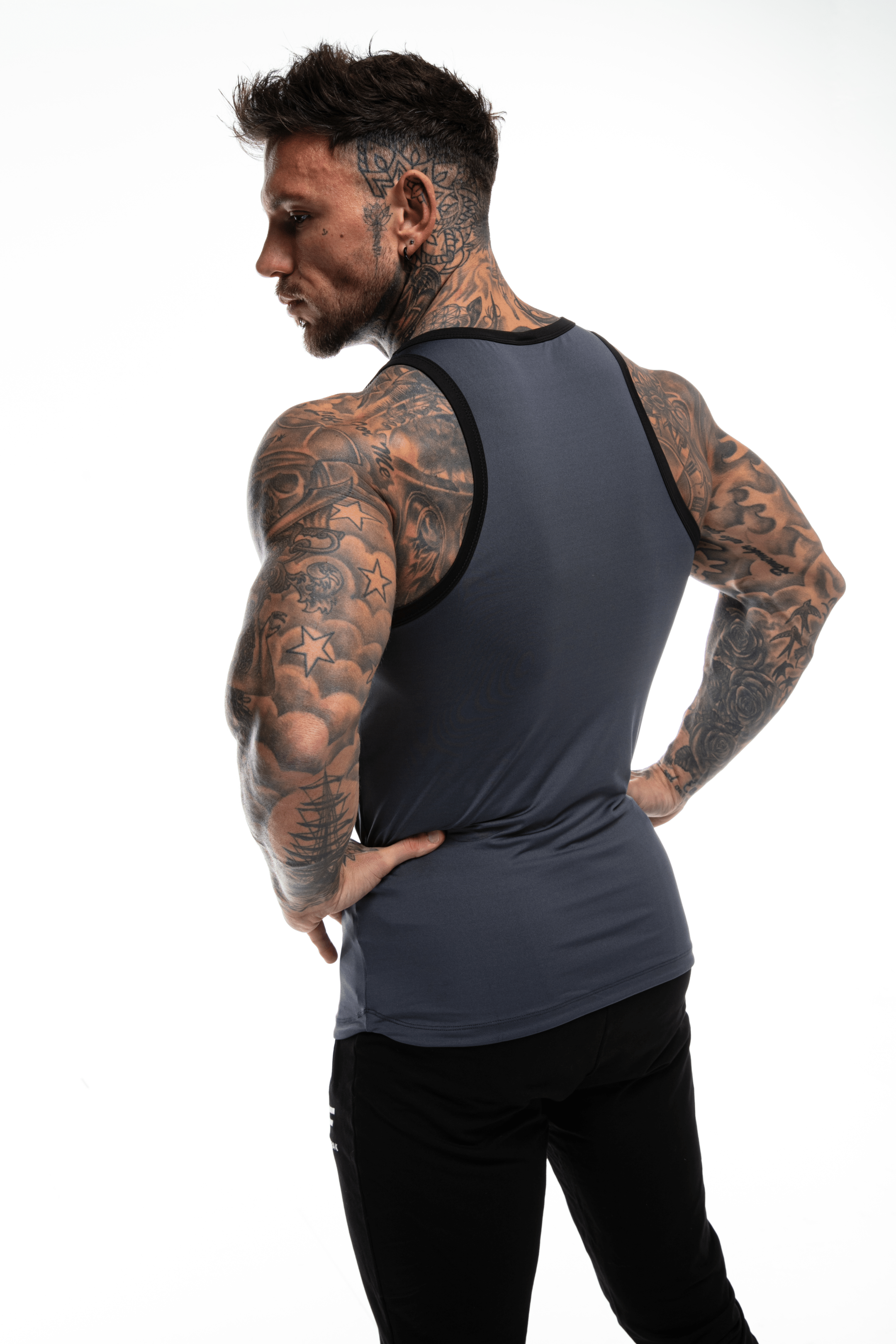 GymFreak Mens Pro Vest - Grey