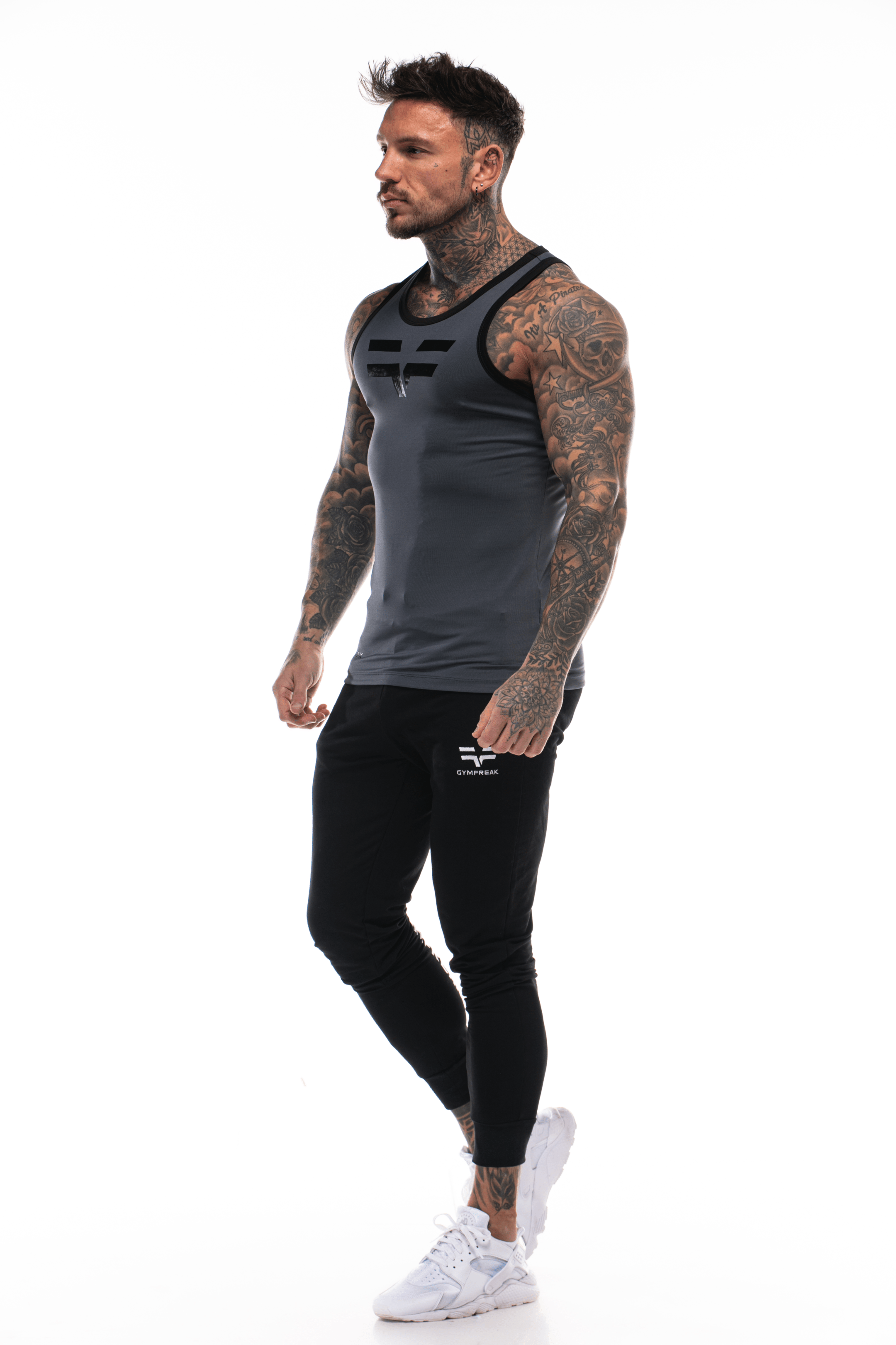 GymFreak Mens Pro Vest - Grey