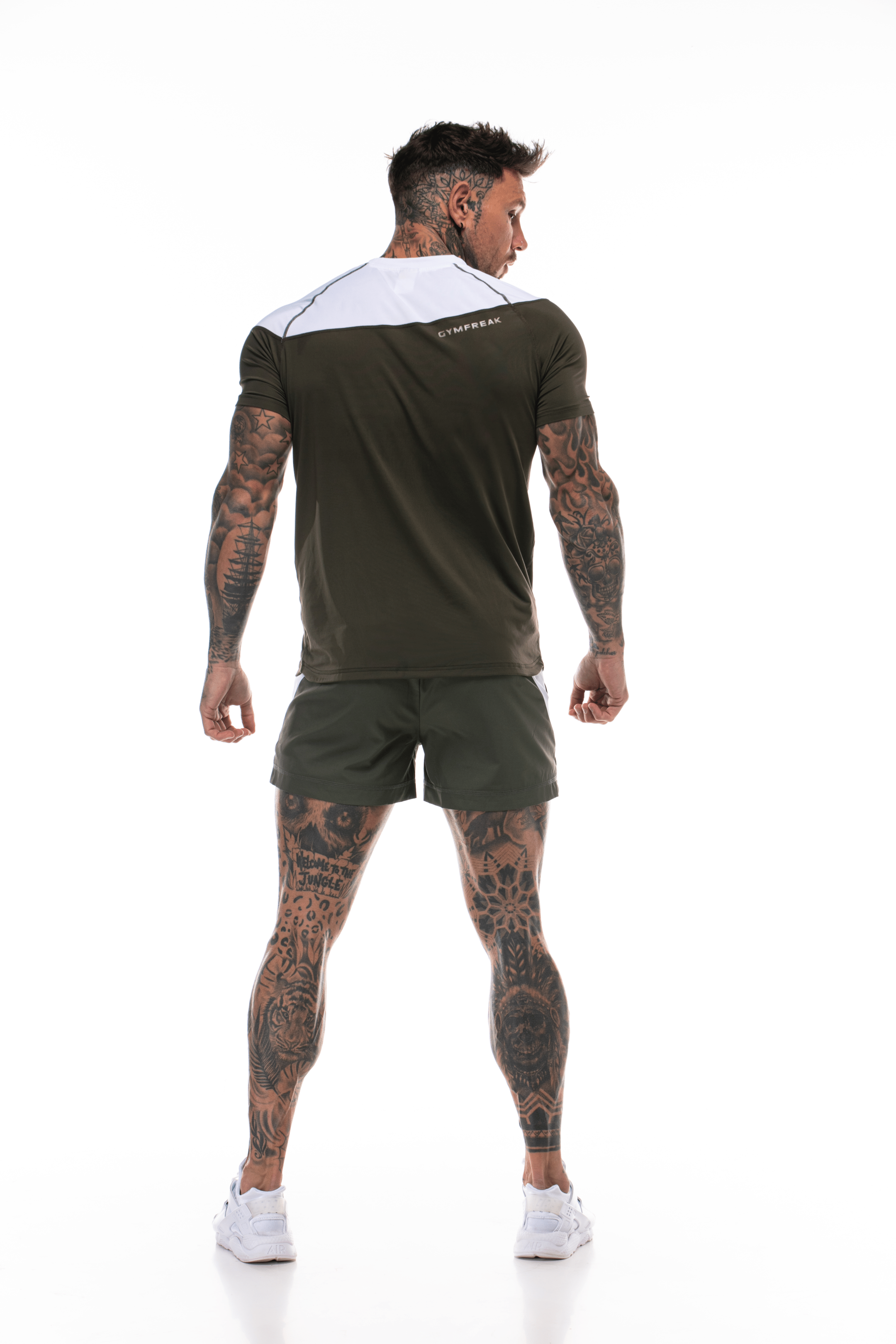 GymFreak Mens Pro T-Shirt - Khaki