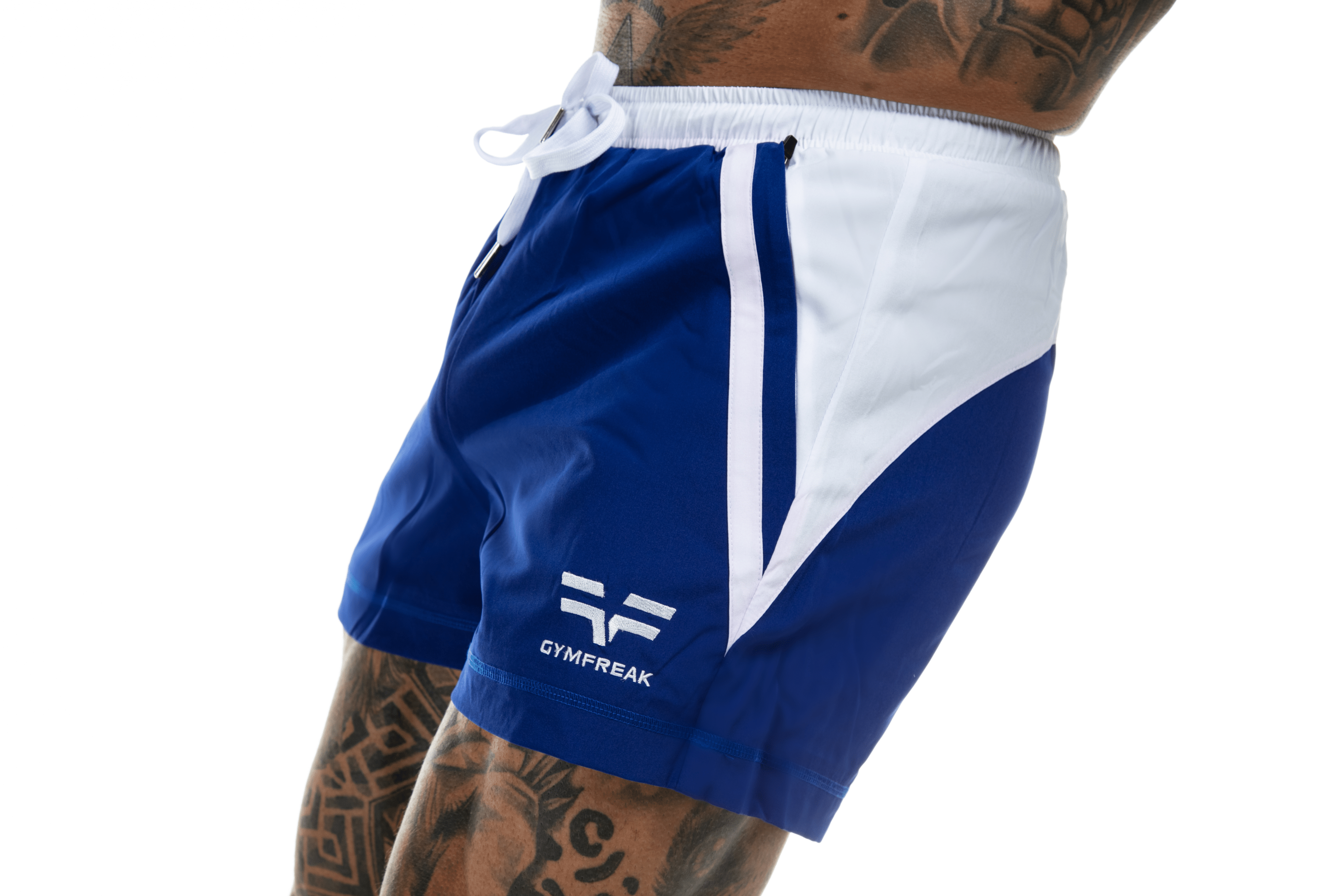 GymFreak Mens Pro Shorts - Blue - 3.5 inch