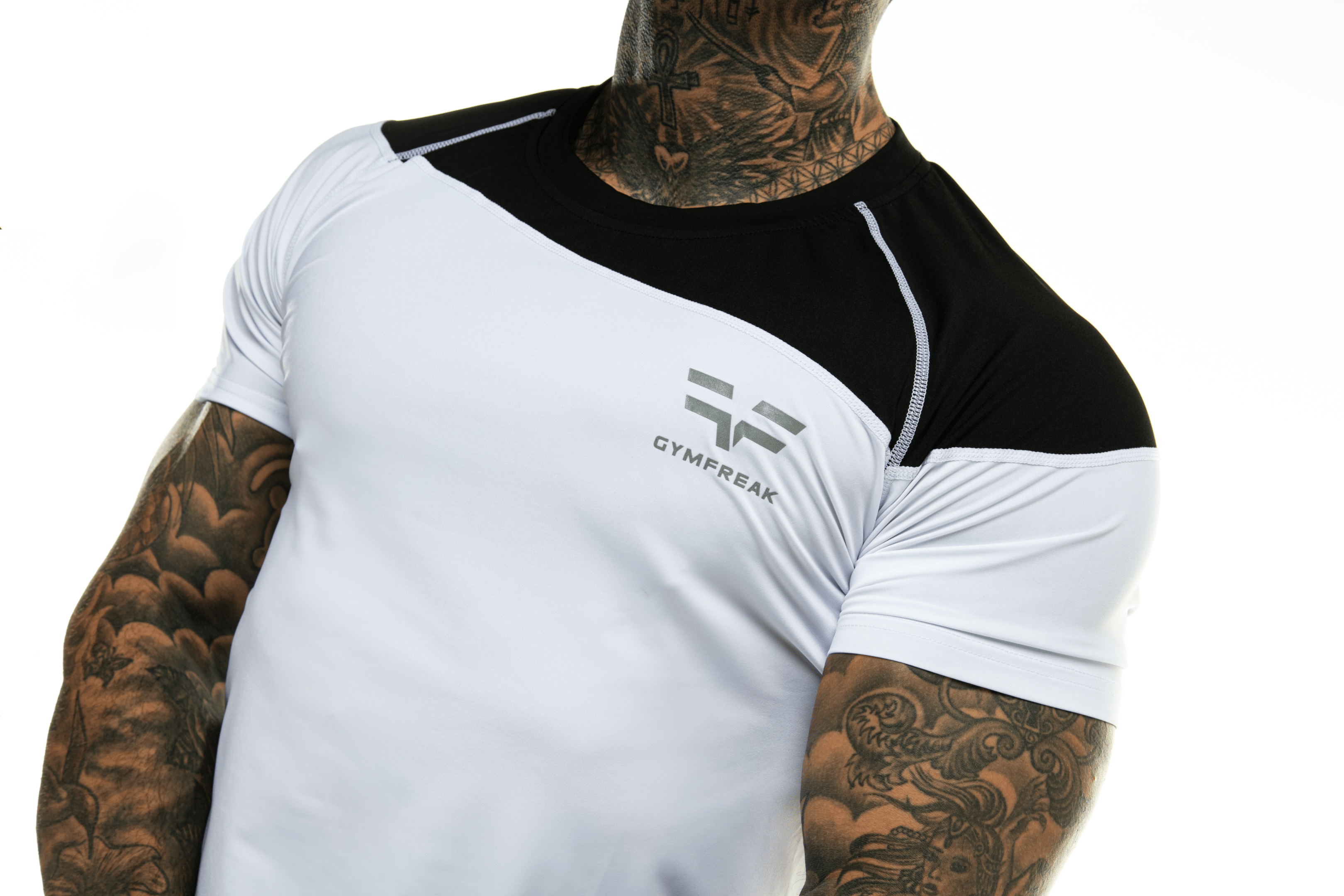 GymFreak Mens Pro T-Shirt - White