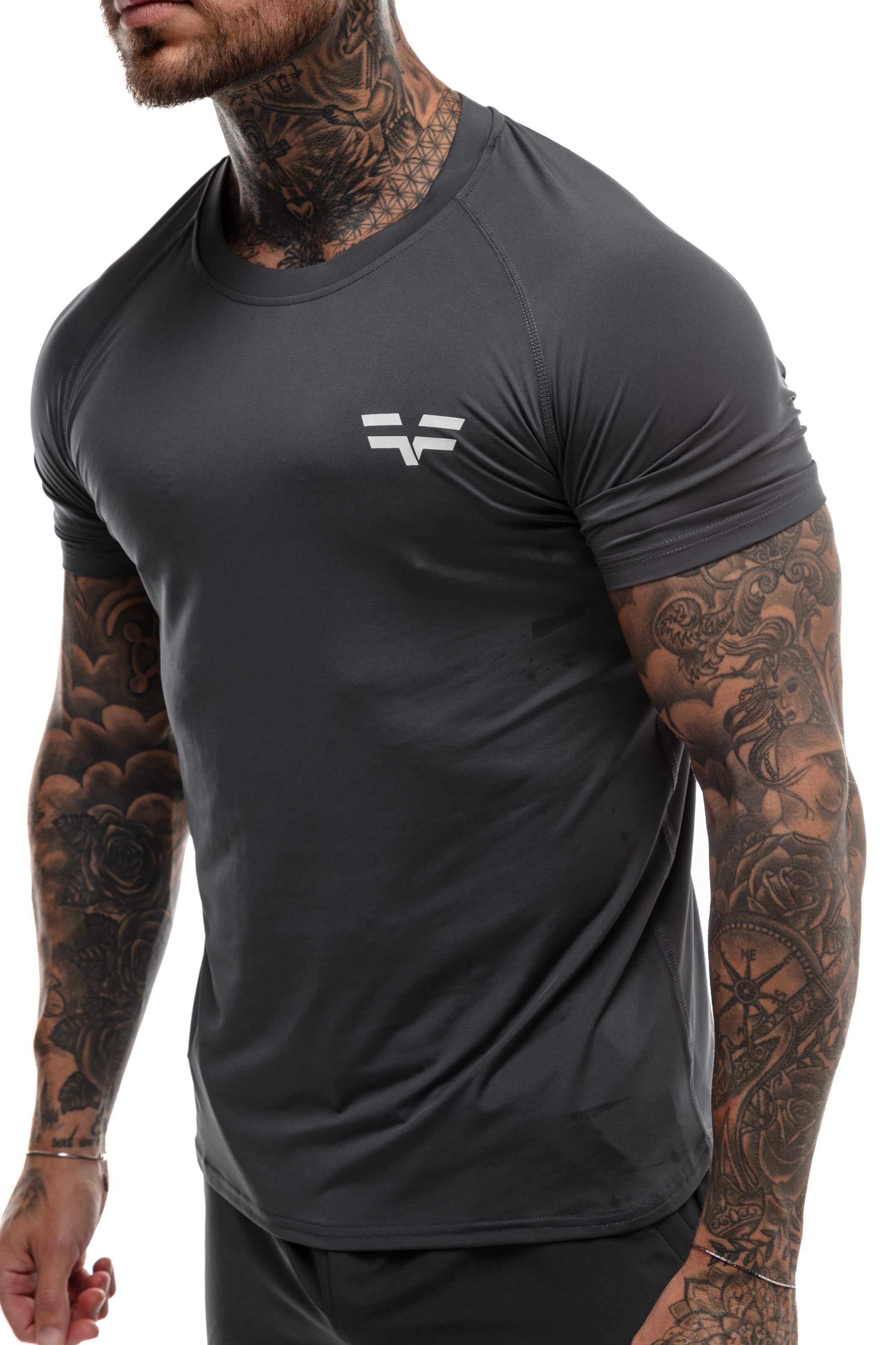 GymFreak Mens 365 T-Shirt - Charcoal