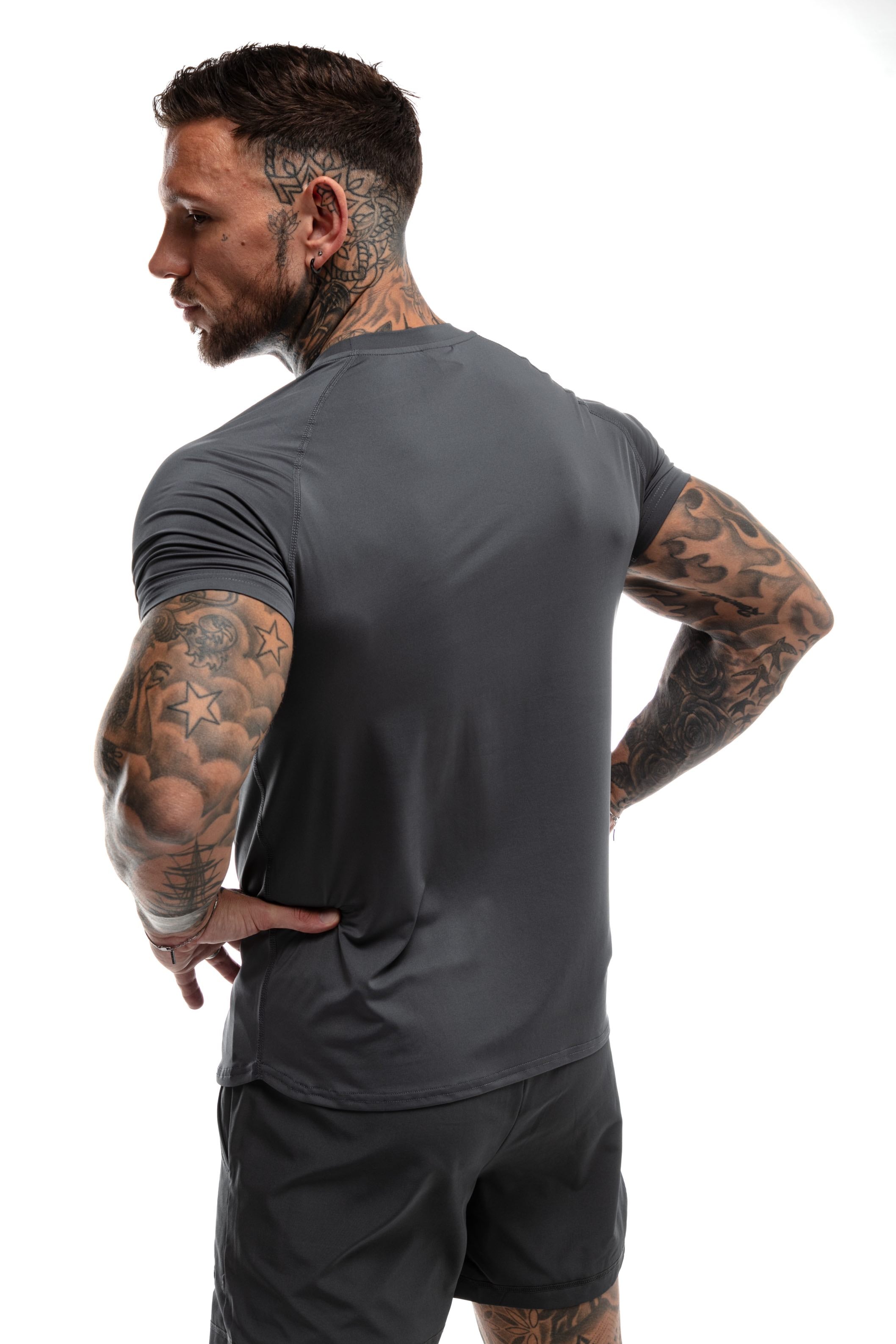 GymFreak Mens 365 T-Shirt - Charcoal