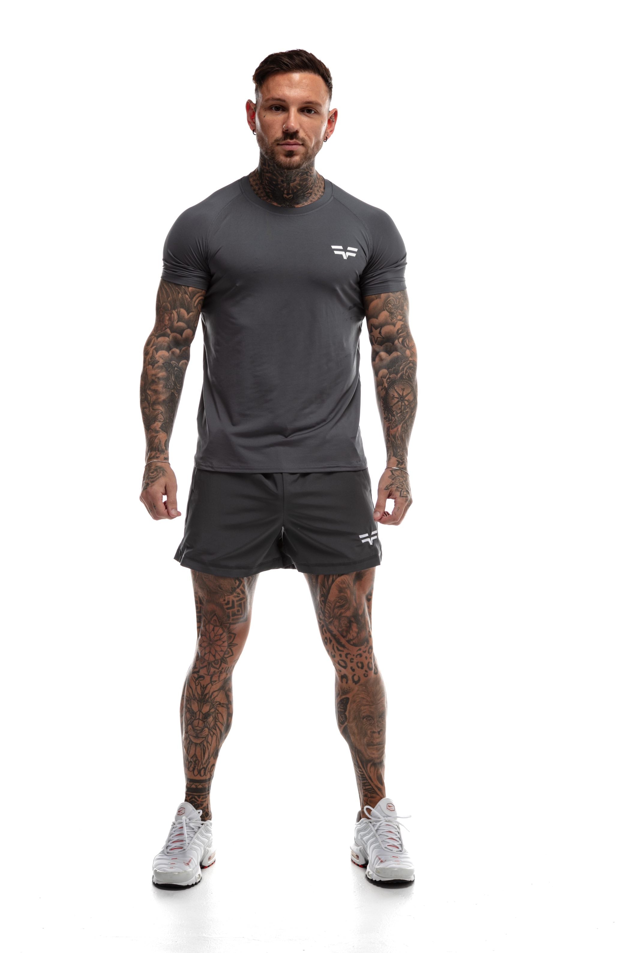 GymFreak Mens 365 T-Shirt - Charcoal