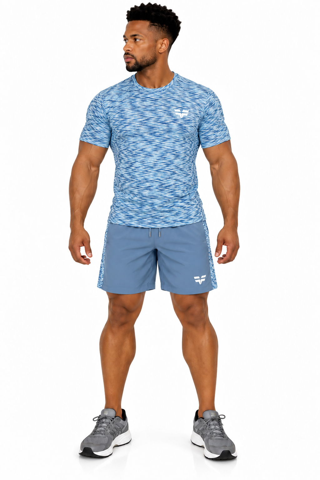 GymFreak Mens PRIME T-shirt - Sky Blue