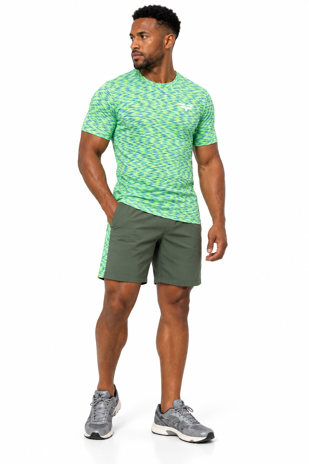GymFreak Mens PRIME T-shirt - Olive Green