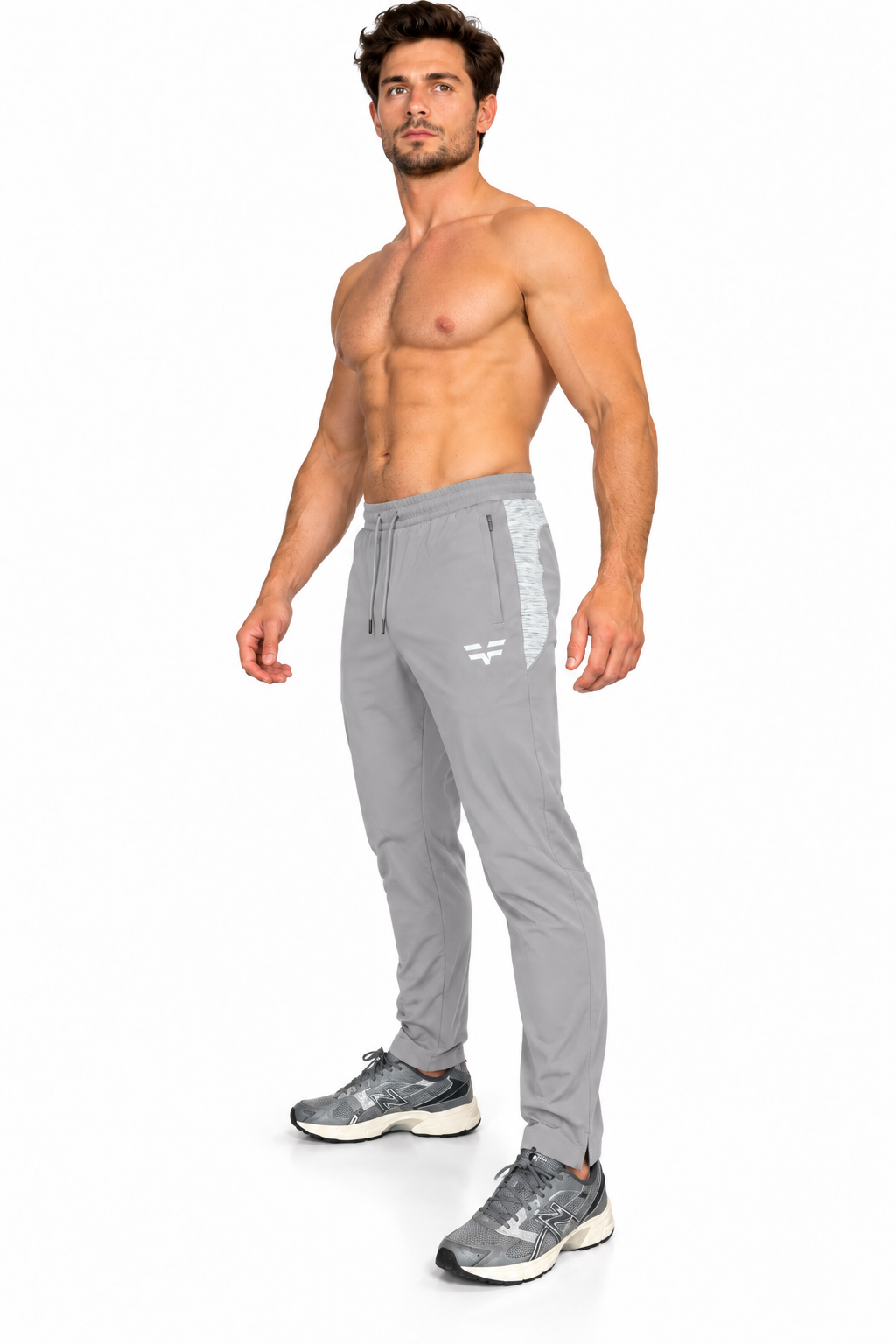 GymFreak Mens PRIME Joggers - Silver Grey