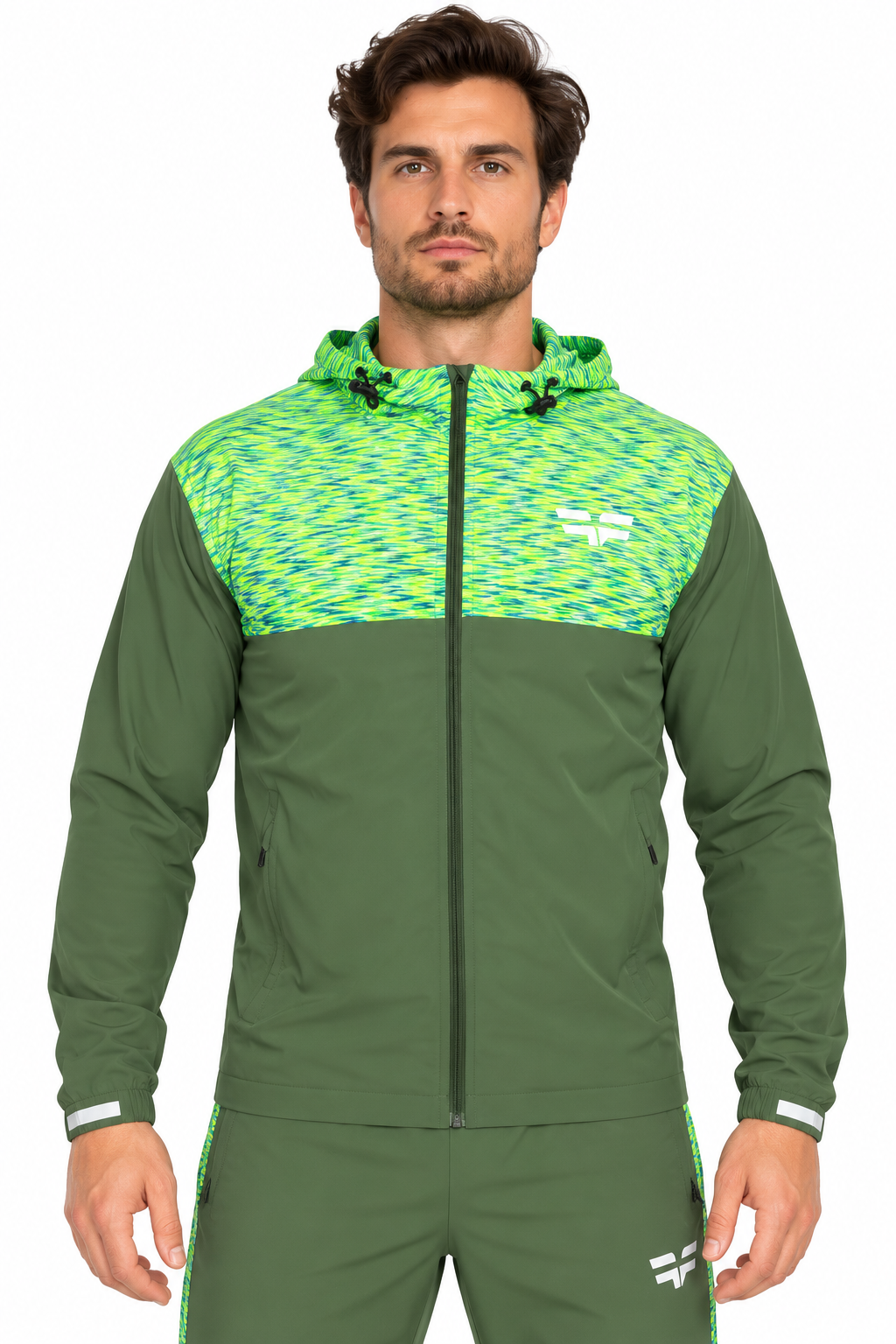 GymFreak Mens PRIME Jacket - Olive Green