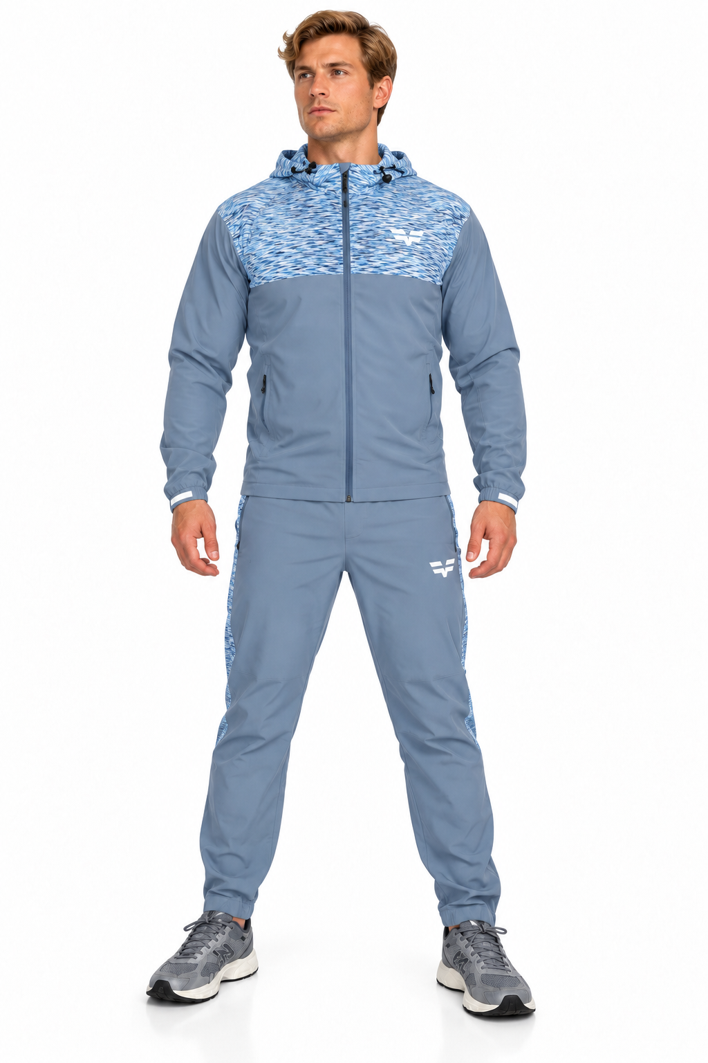 GymFreak Mens PRIME Jacket - Sky Blue