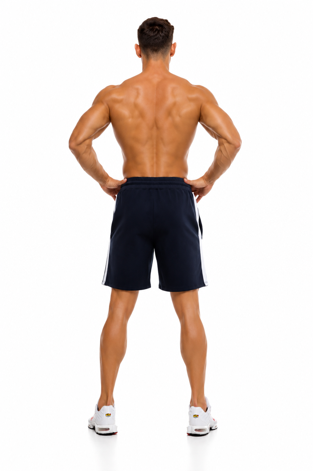 GymFreak Mens Icon Range Shorts - Navy Blue - 7 inch