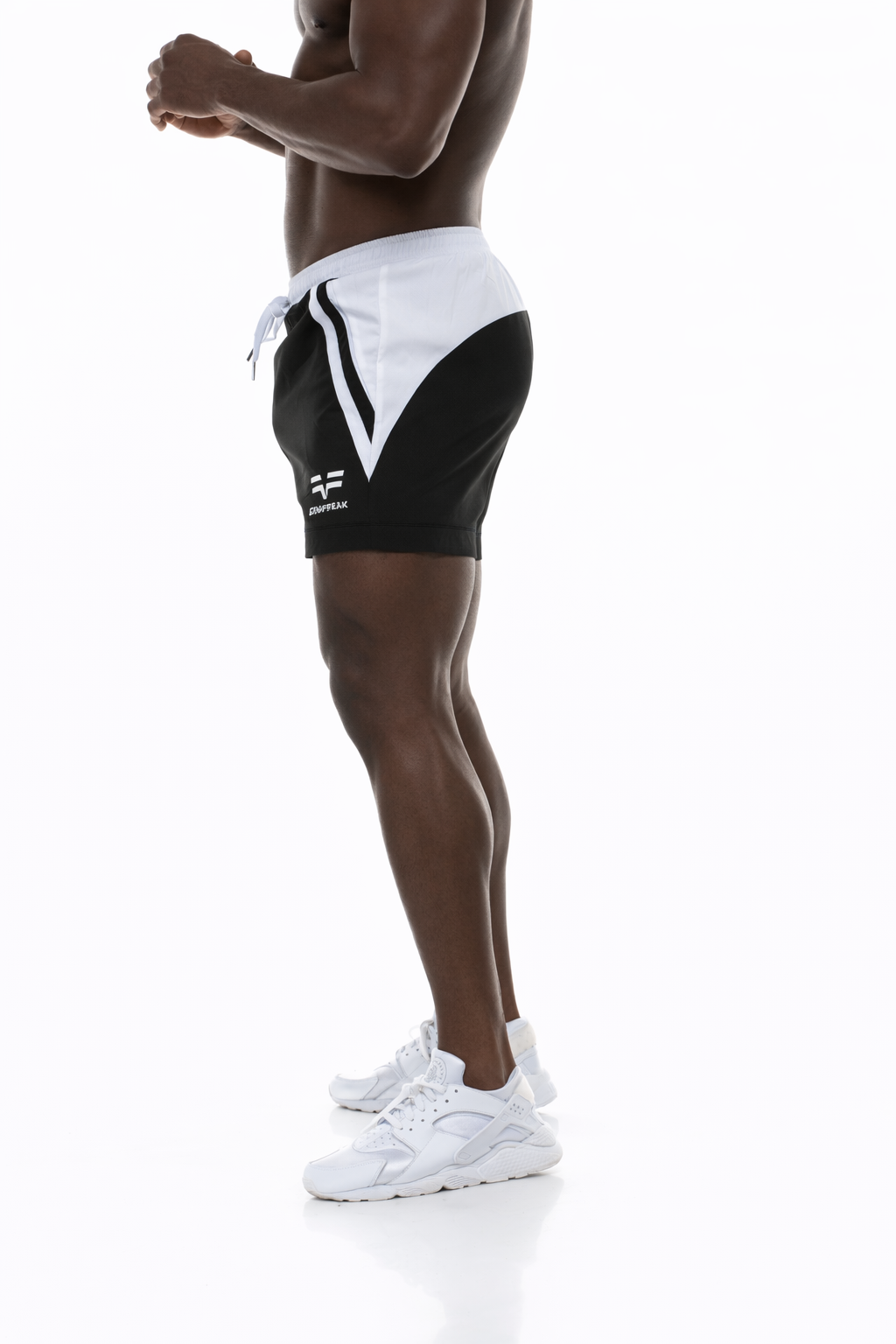 GymFreak Mens Pro Shorts - Black - 3.5 inch