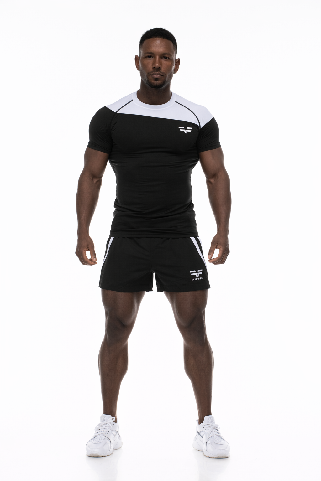 GymFreak Mens Pro Shorts - Black - 3.5 inch