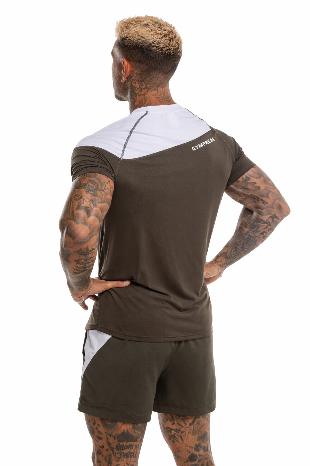 GymFreak Mens Pro T-Shirt - Khaki