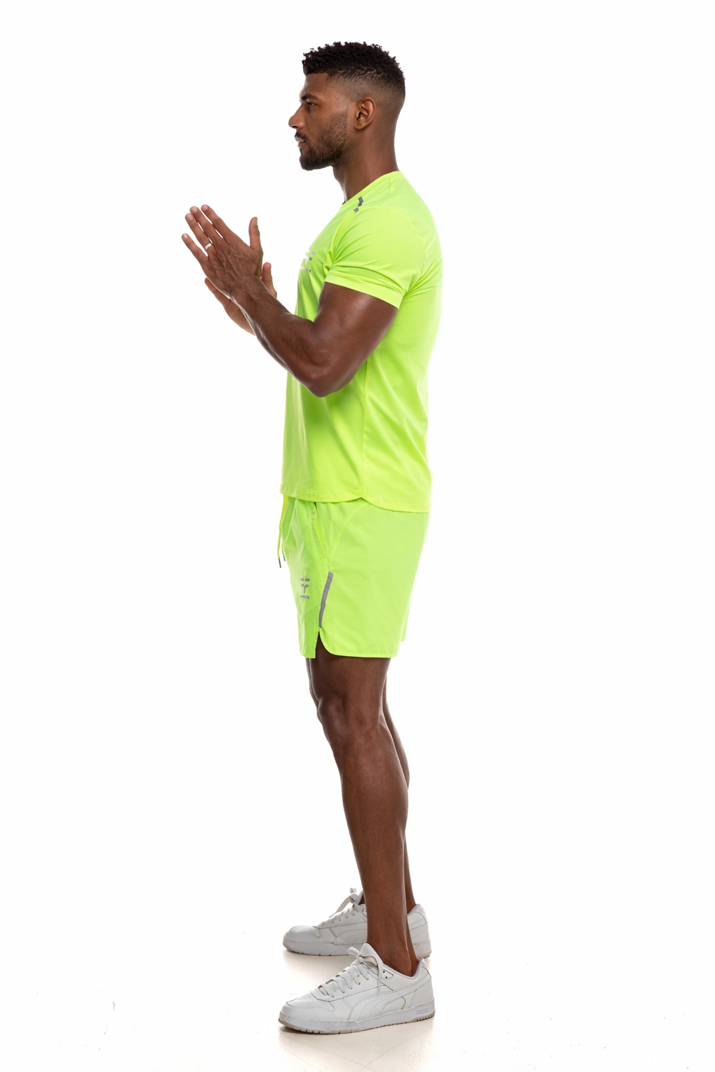 GymFreak Mens Neon Fusion T-Shirt - Neon Yellow