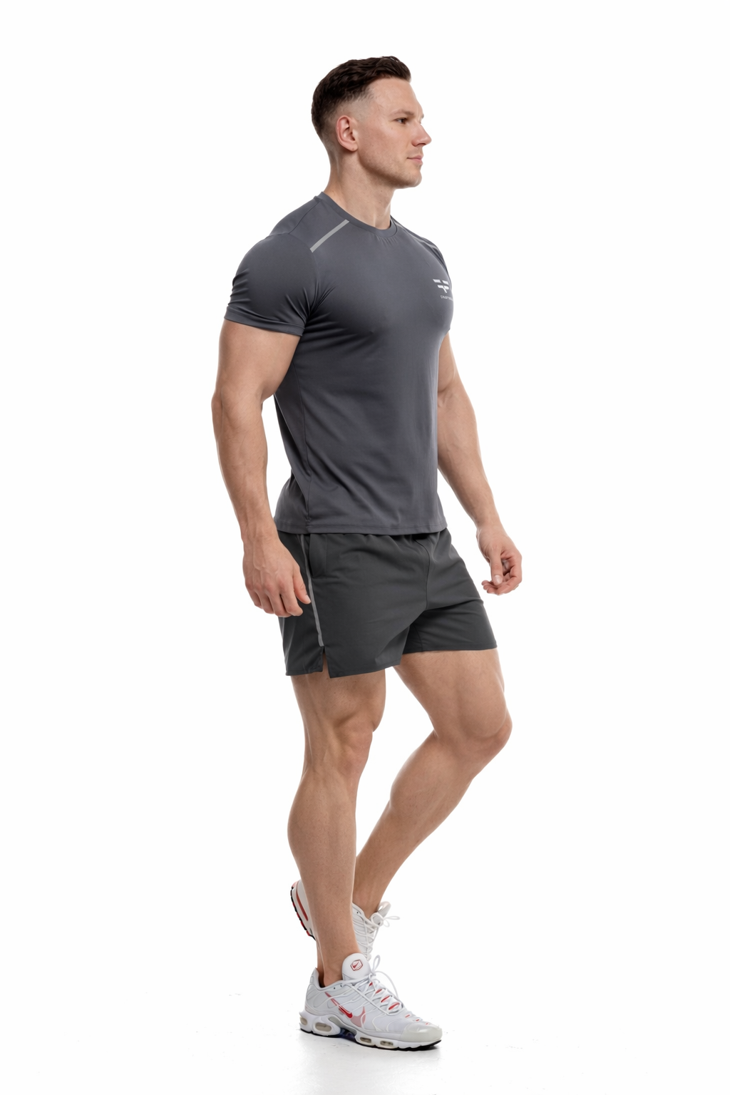 GymFreak Mens Fusion T-Shirt - Charcoal