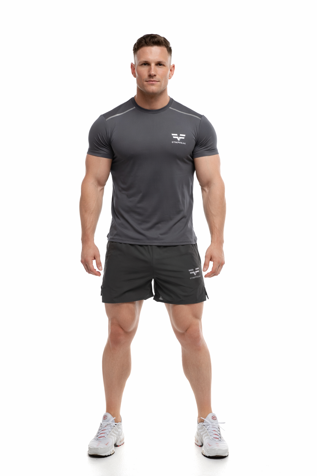 GymFreak Mens Fusion T-Shirt - Charcoal