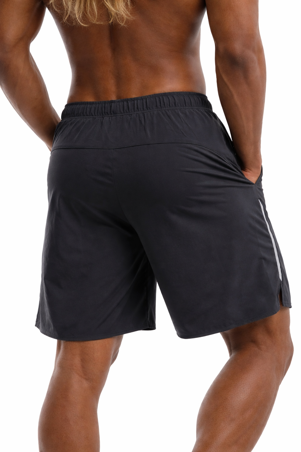 GymFreak Mens Fusion Shorts - Charcoal Grey - 7 inch