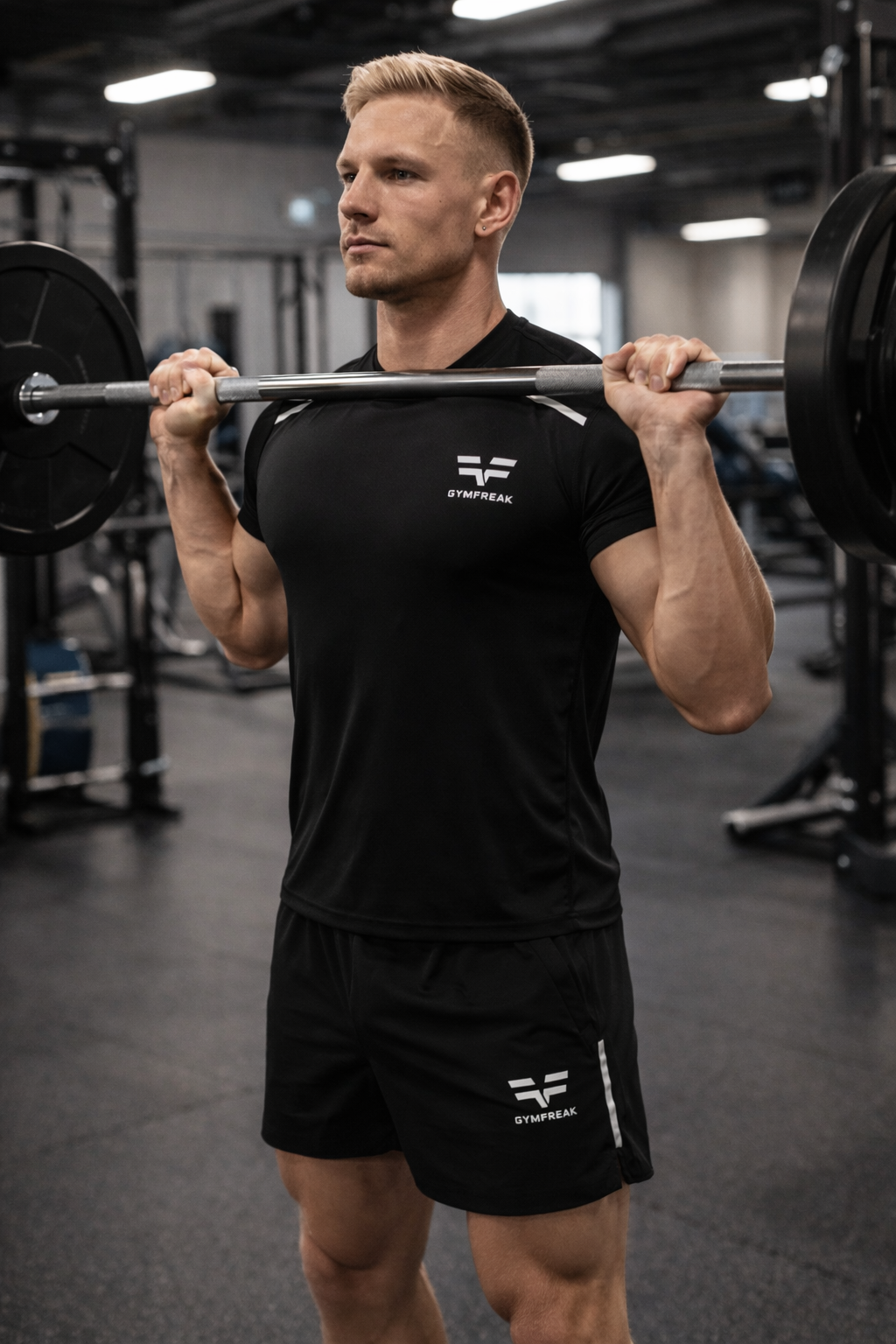 GymFreak Mens Fusion T-Shirt - Black