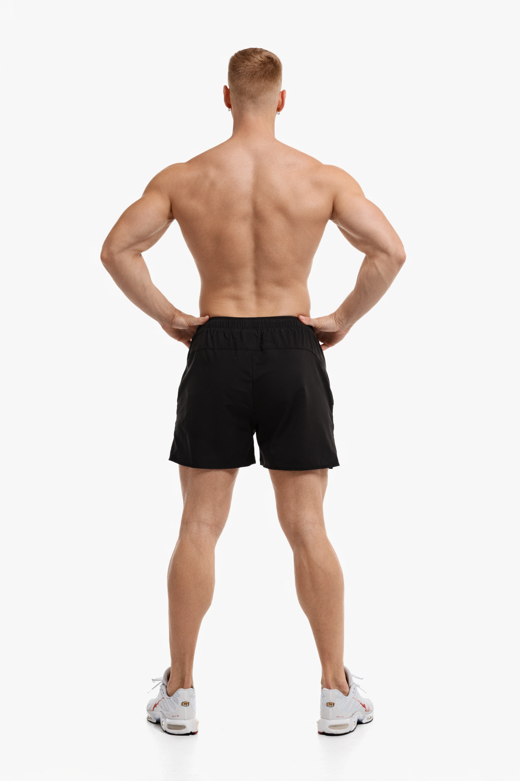 GymFreak Mens Fusion Shorts - Black - 3.5 inch