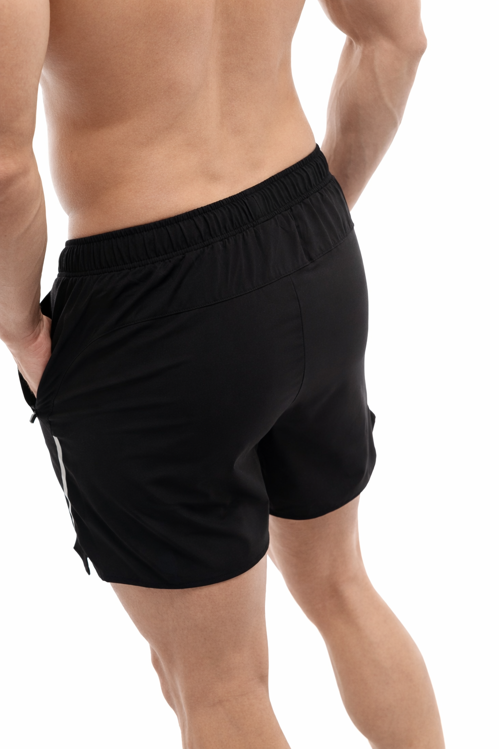 GymFreak Mens Fusion Shorts - Black - 3.5 inch