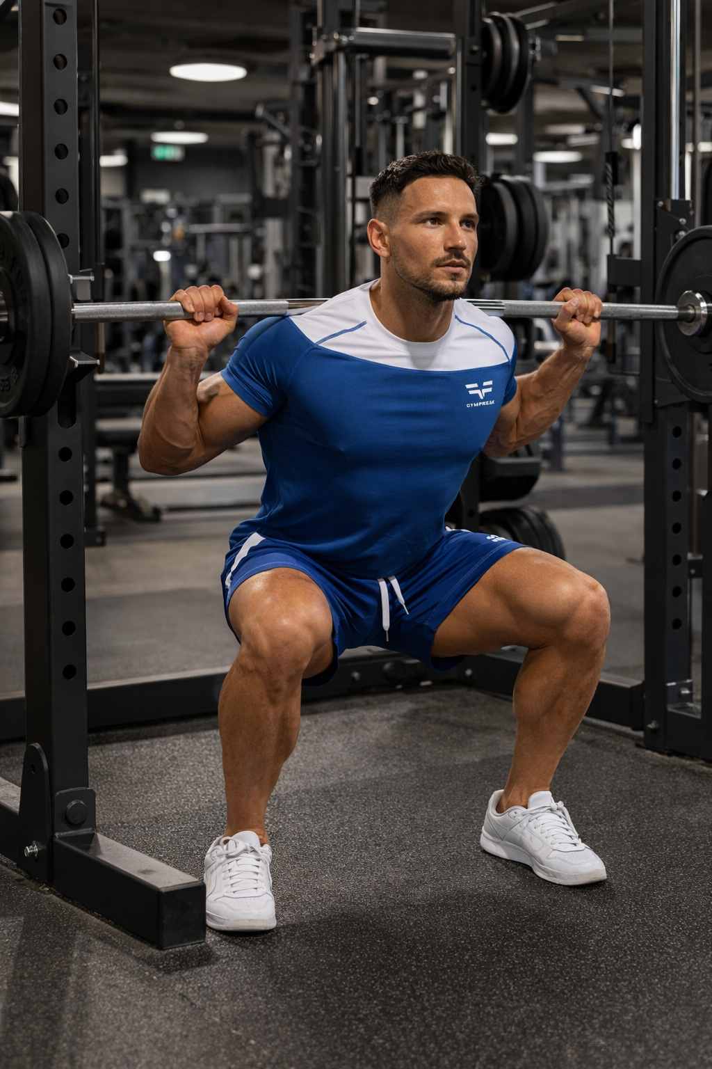 GymFreak Mens Pro Shorts - Blue - 3.5 inch