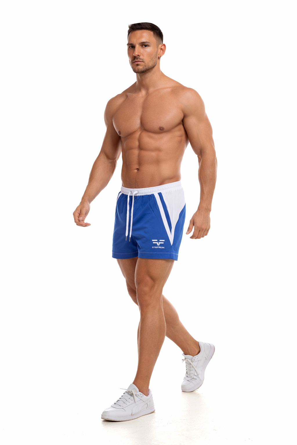 GymFreak Mens Pro Shorts - Blue - 3.5 inch