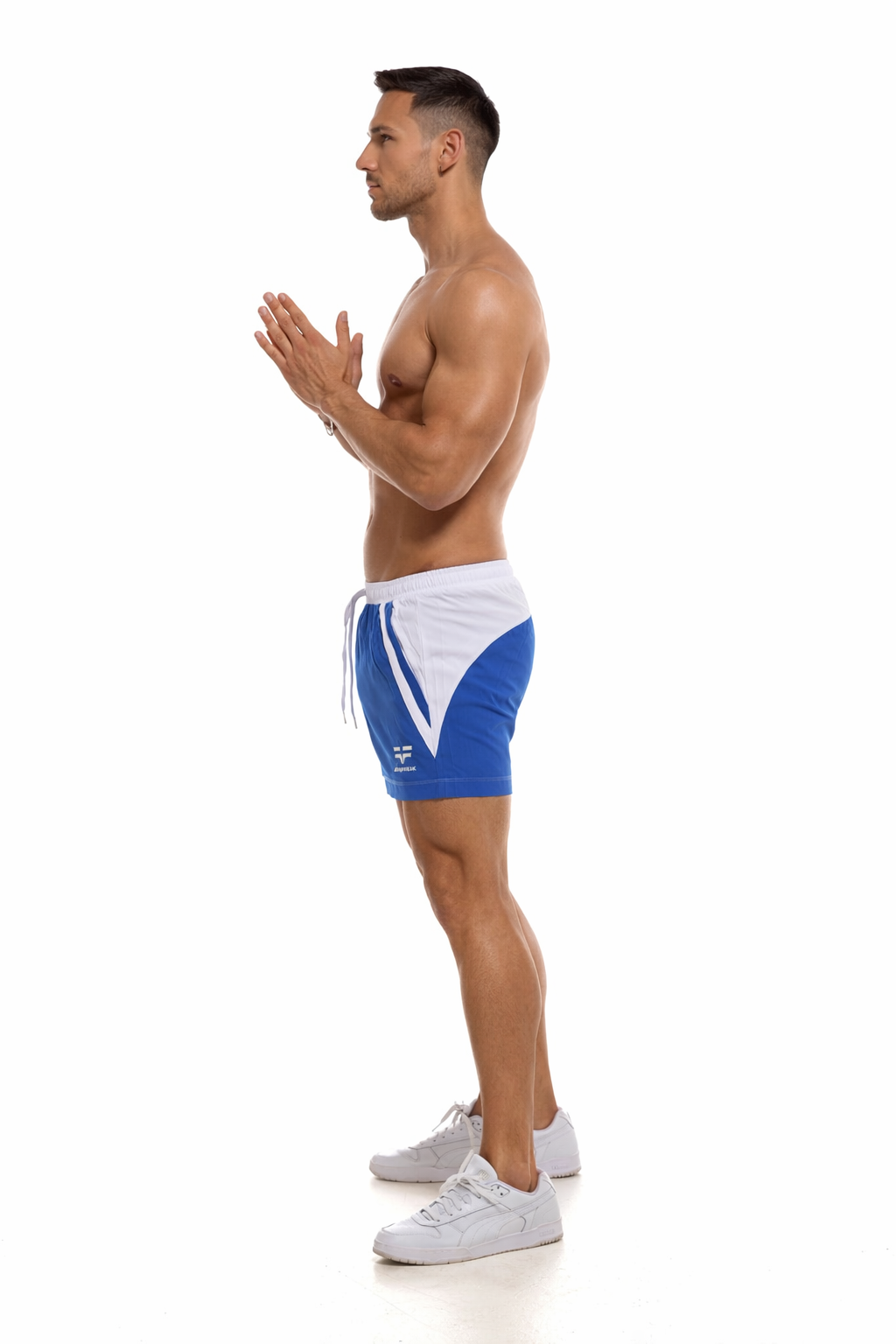 GymFreak Mens Pro Shorts - Blue - 3.5 inch