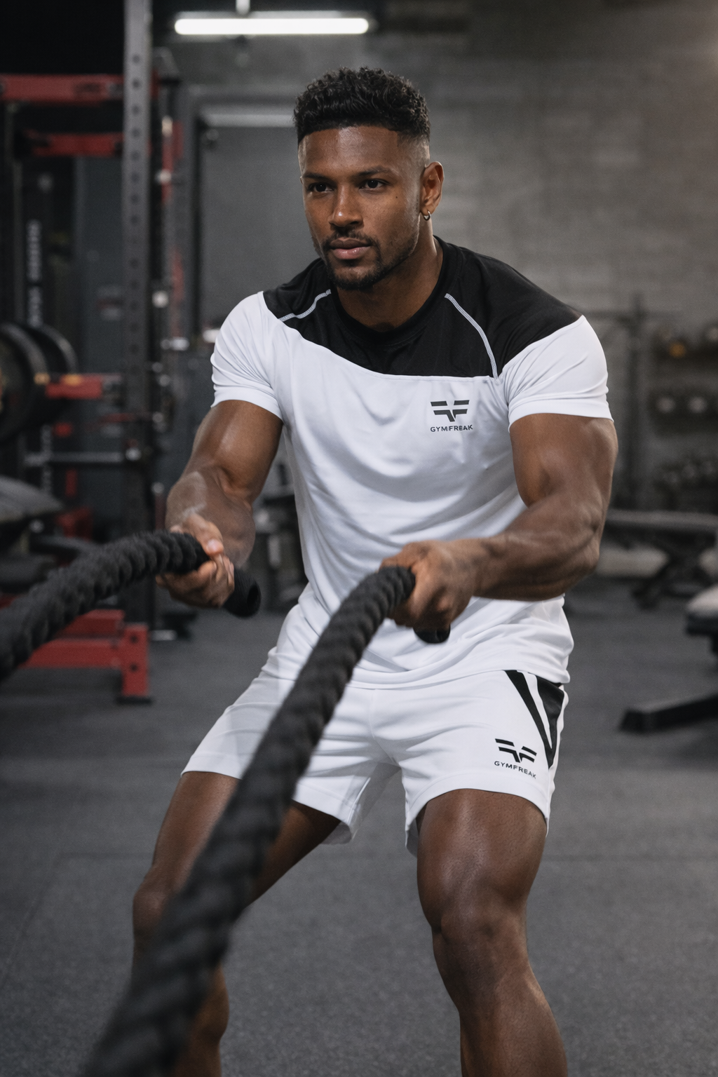 GymFreak Mens Pro T-Shirt - White