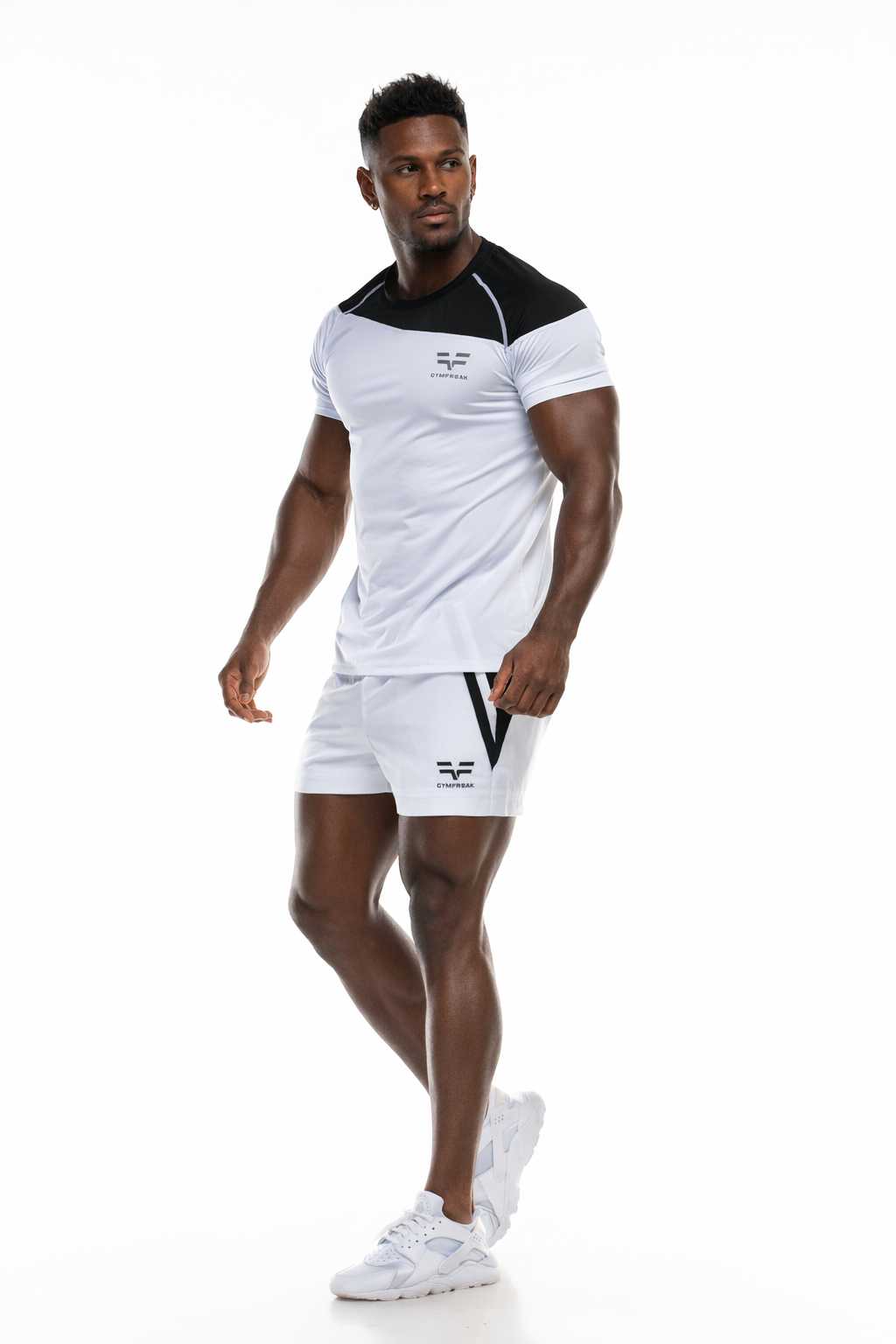 GymFreak Mens Pro T-Shirt - White