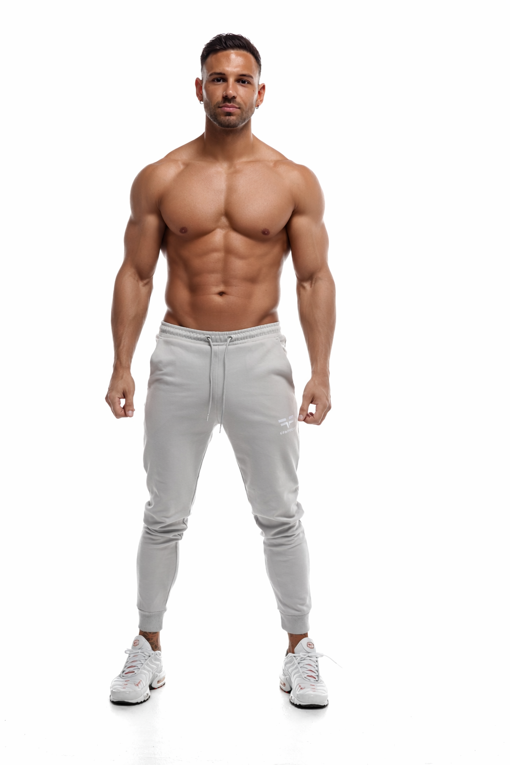 GymFreak Mens Power Joggers - Light Grey