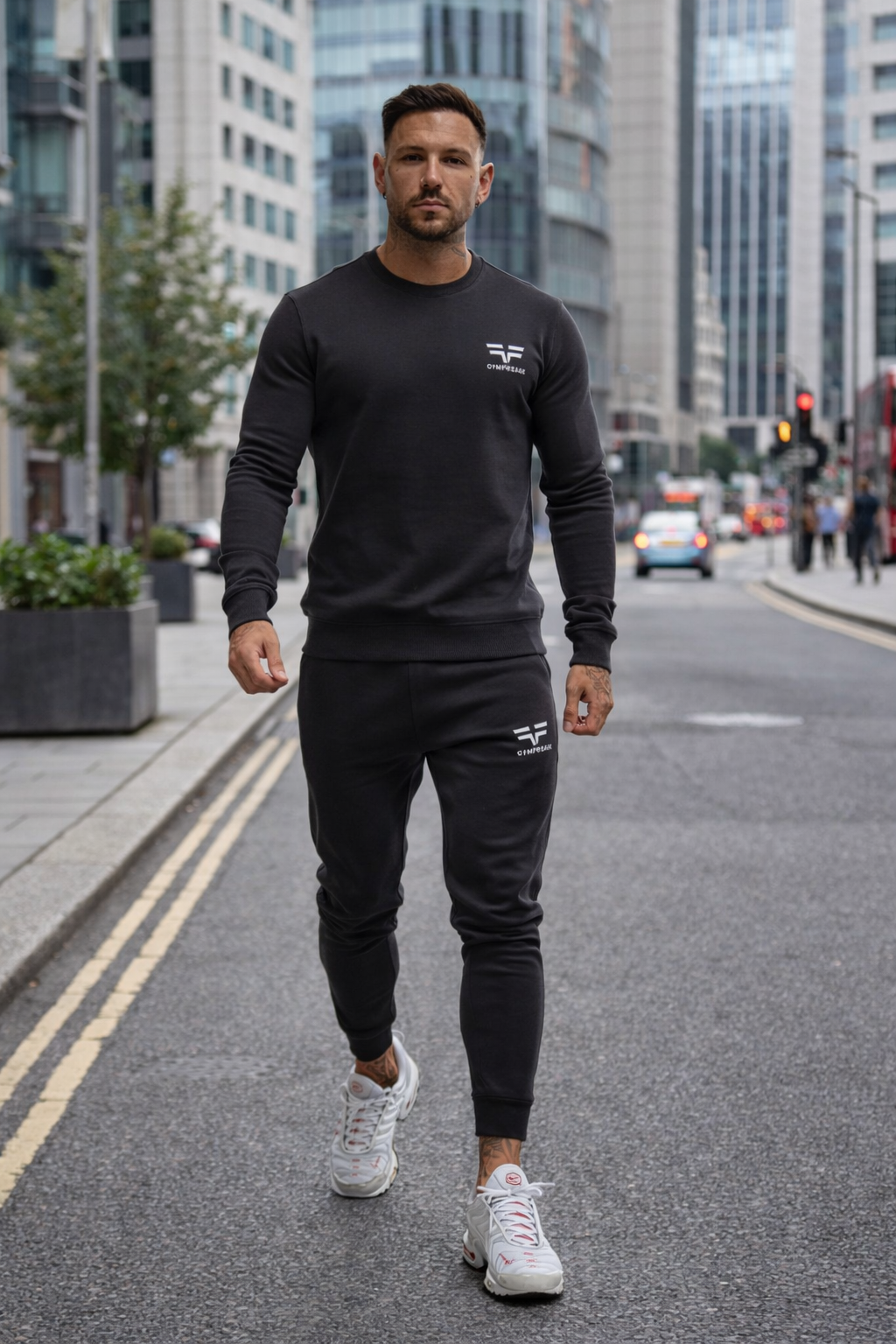 GymFreak Mens Power Sweatshirt - Charcoal