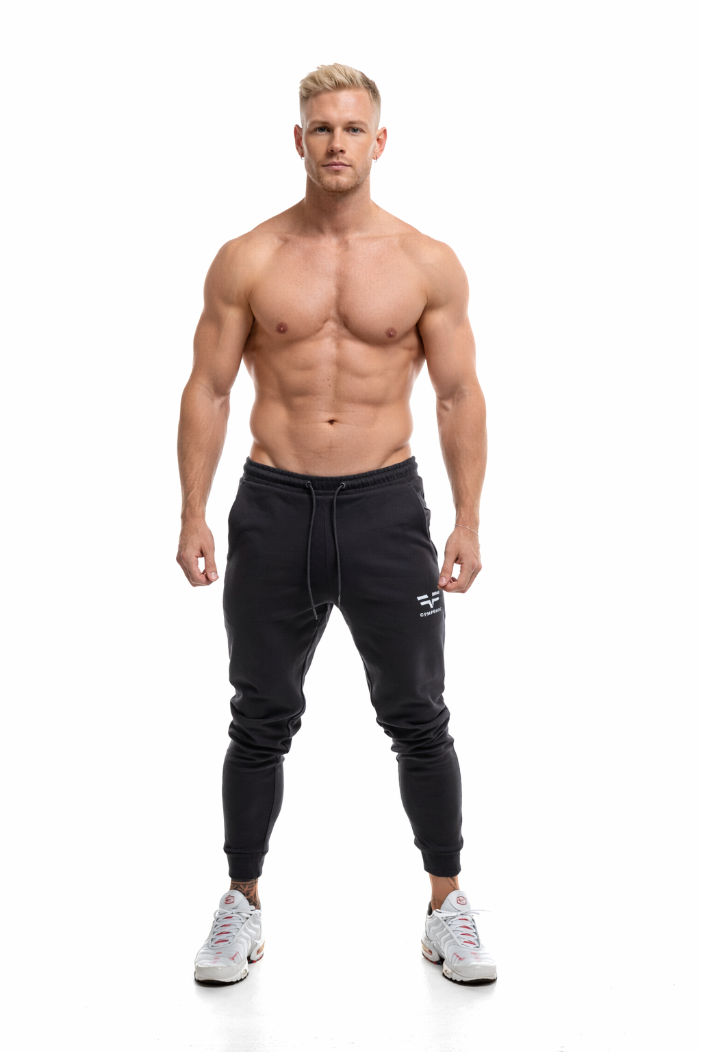 GymFreak Mens Power Joggers - Charcoal
