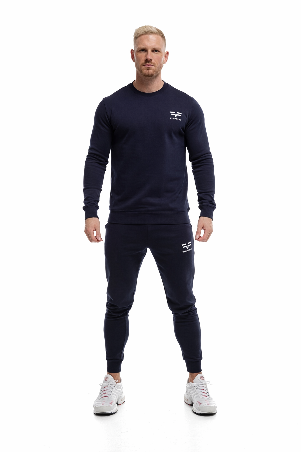 GymFreak Mens Power Sweatshirt - Navy Blue