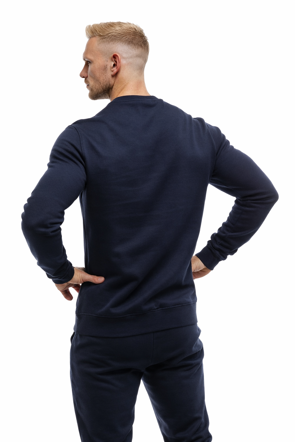 GymFreak Mens Power Sweatshirt - Navy Blue
