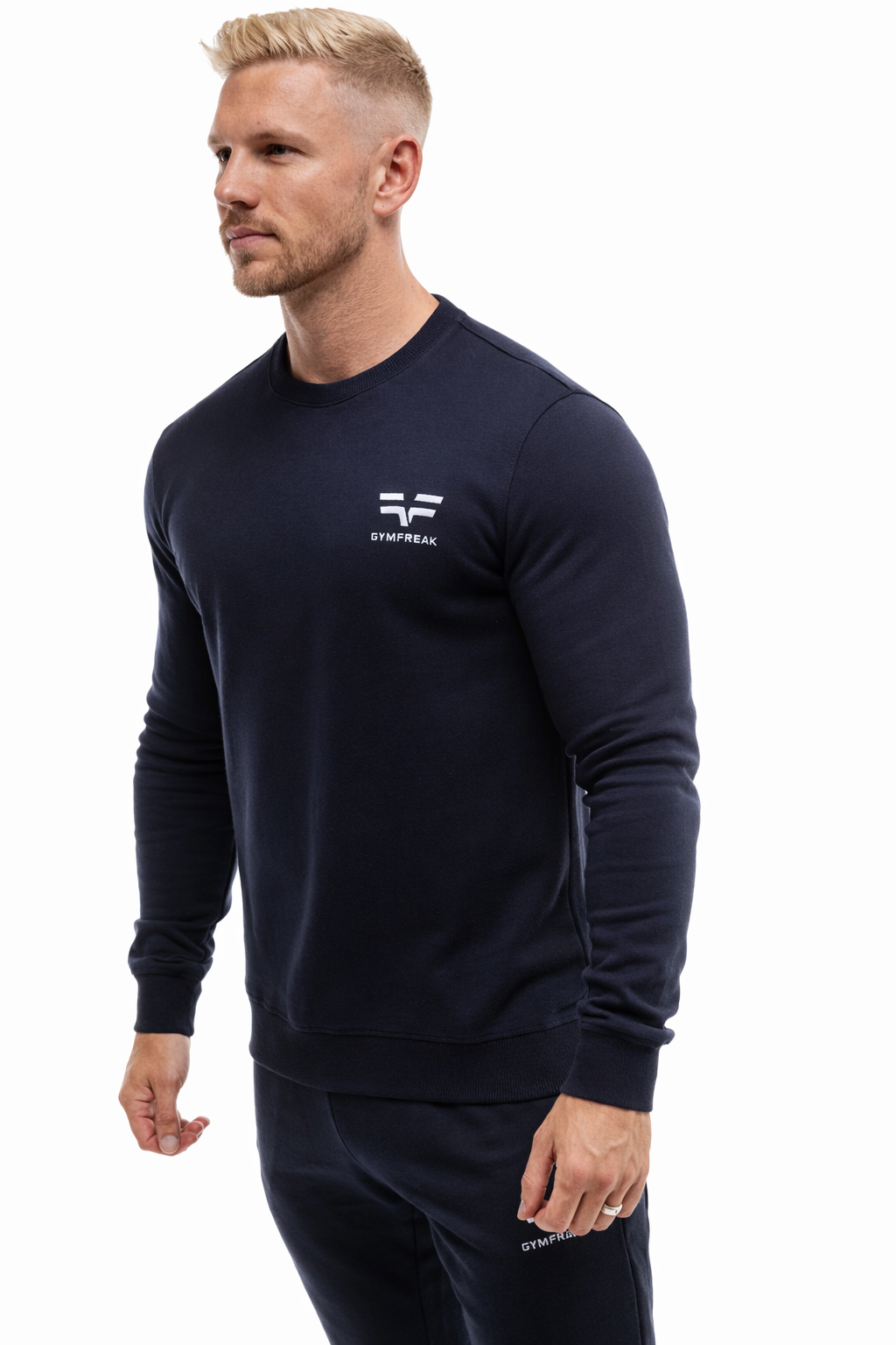 GymFreak Mens Power Sweatshirt - Navy Blue