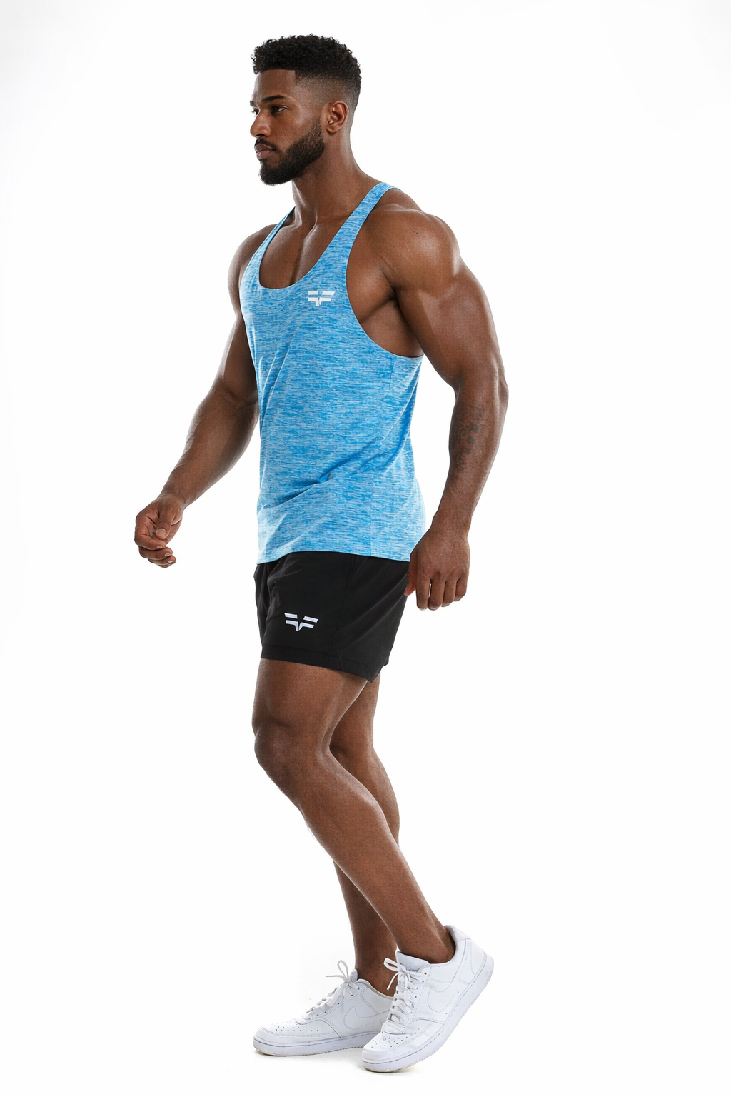 GymFreak Mens Active Vest - Blue