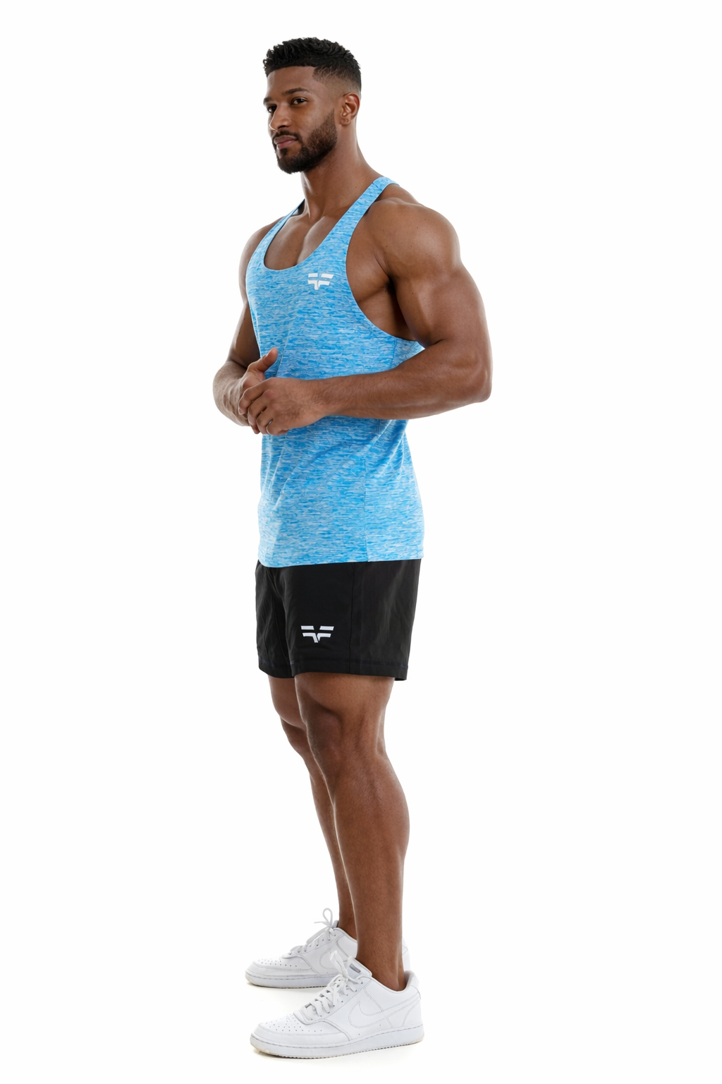 GymFreak Mens Active Vest - Blue